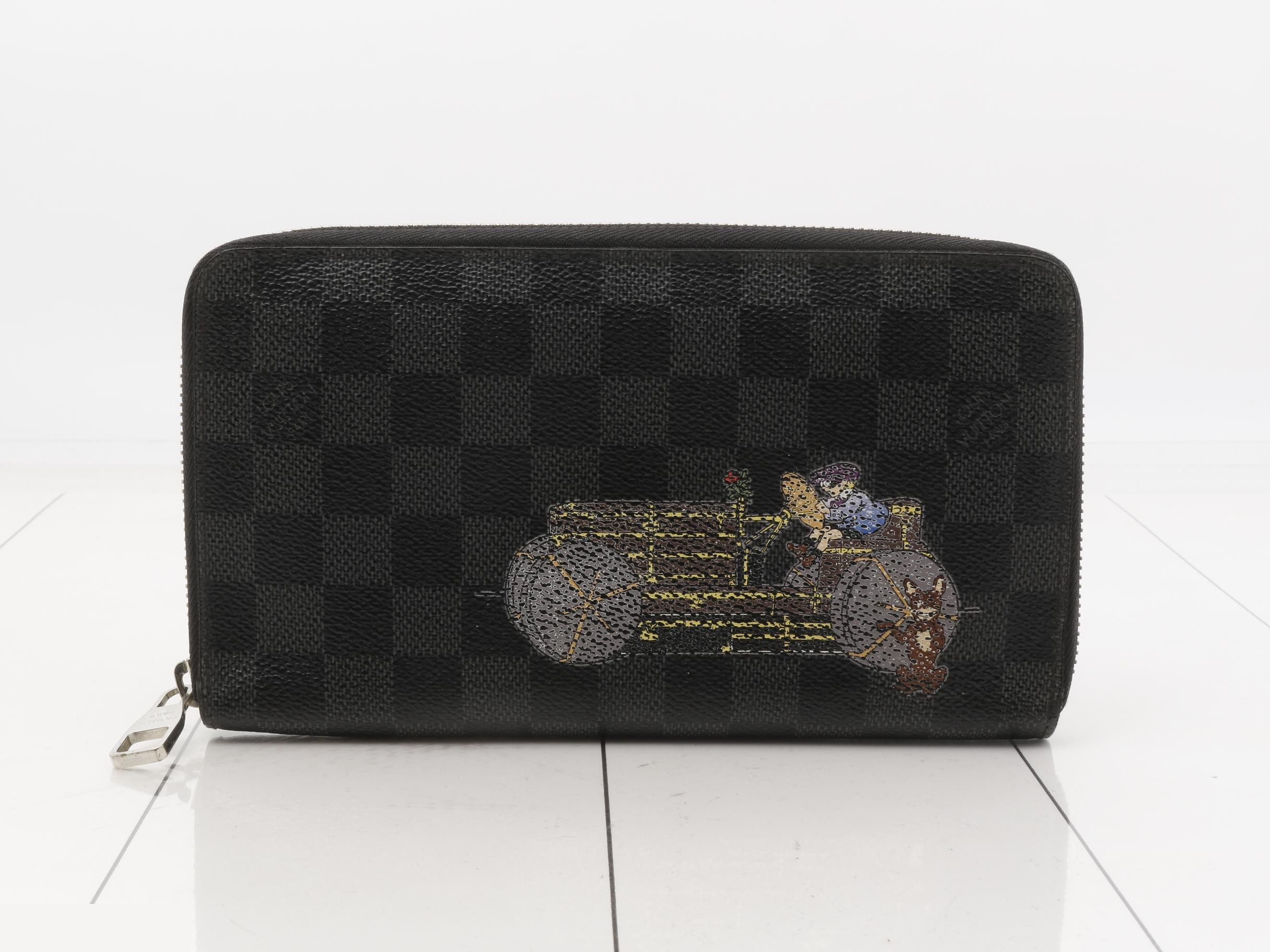 Damier Graphite Illustré Zippy Organizer
