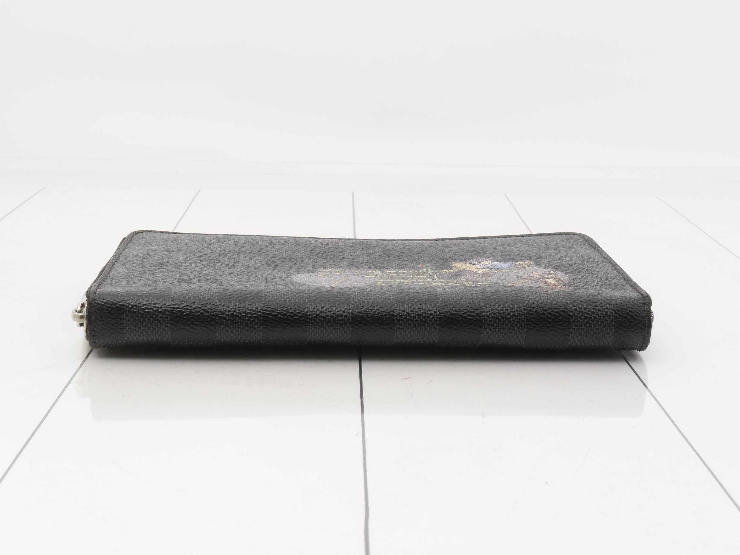 Damier Graphite Illustré Zippy Organizer — view 3