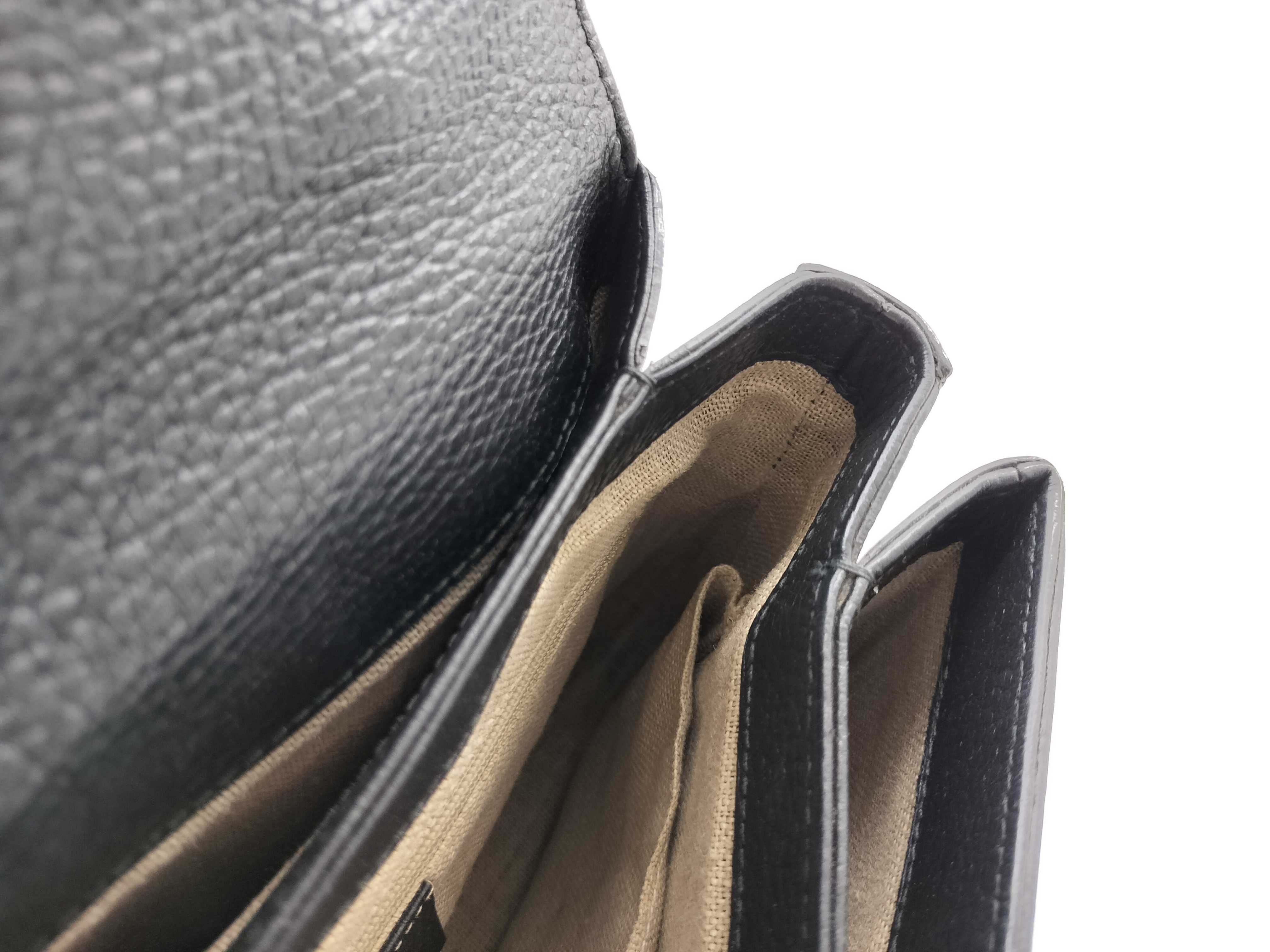PH- Interlocking G Leather 2-Way Handbag Black 51030 27cm Handbag — view 14