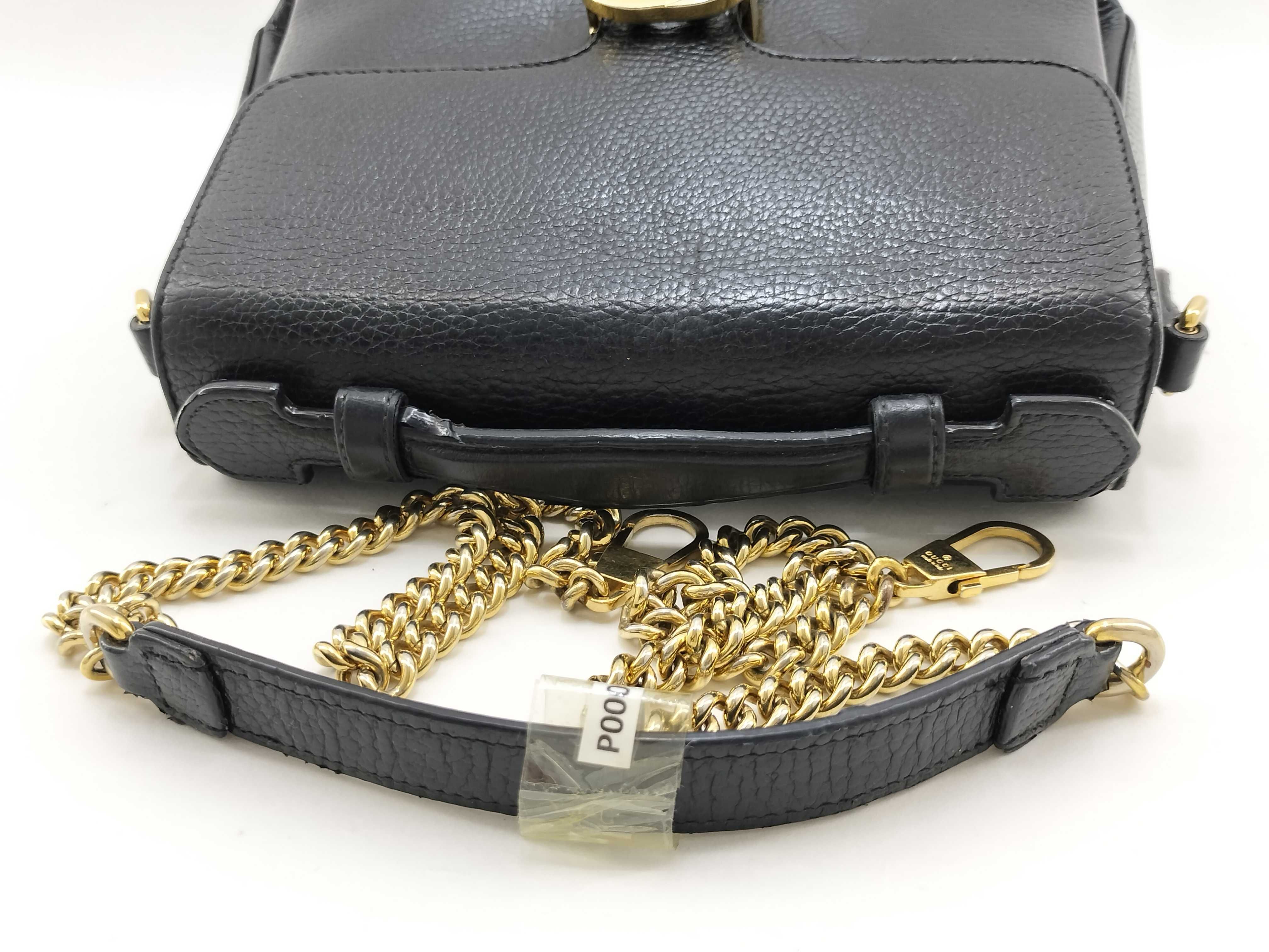 PH- Interlocking G Leather 2-Way Handbag Black 51030 27cm Handbag — view 7