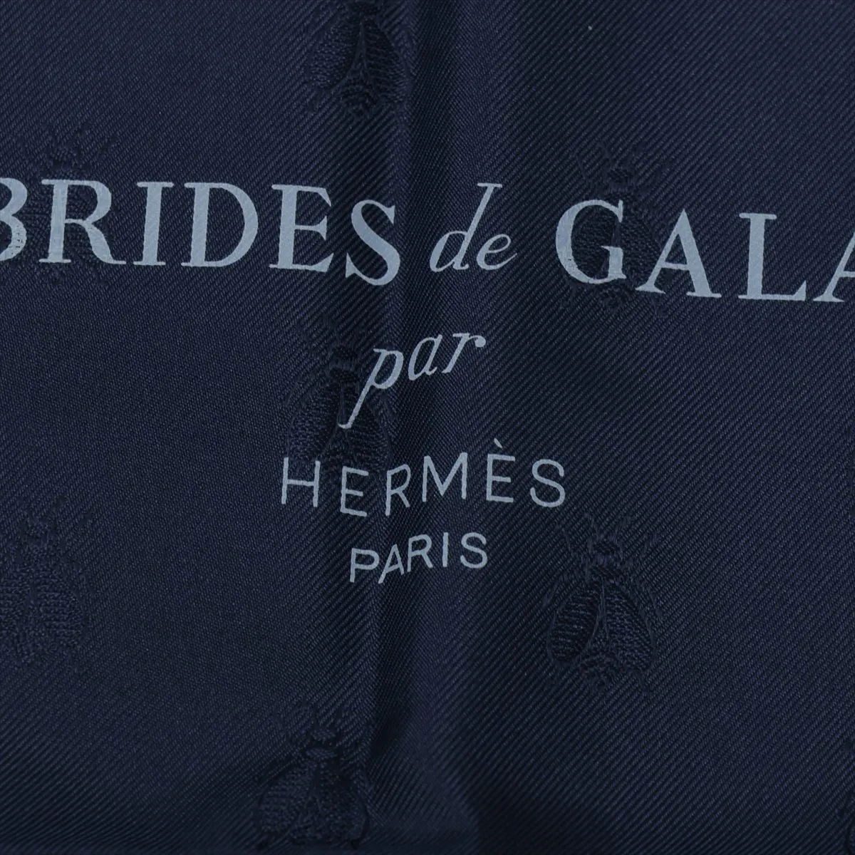 Carre 90 Scarf Silk Marine Threaded Paper Tag BRIDES DE GALA TATTOO — view 6
