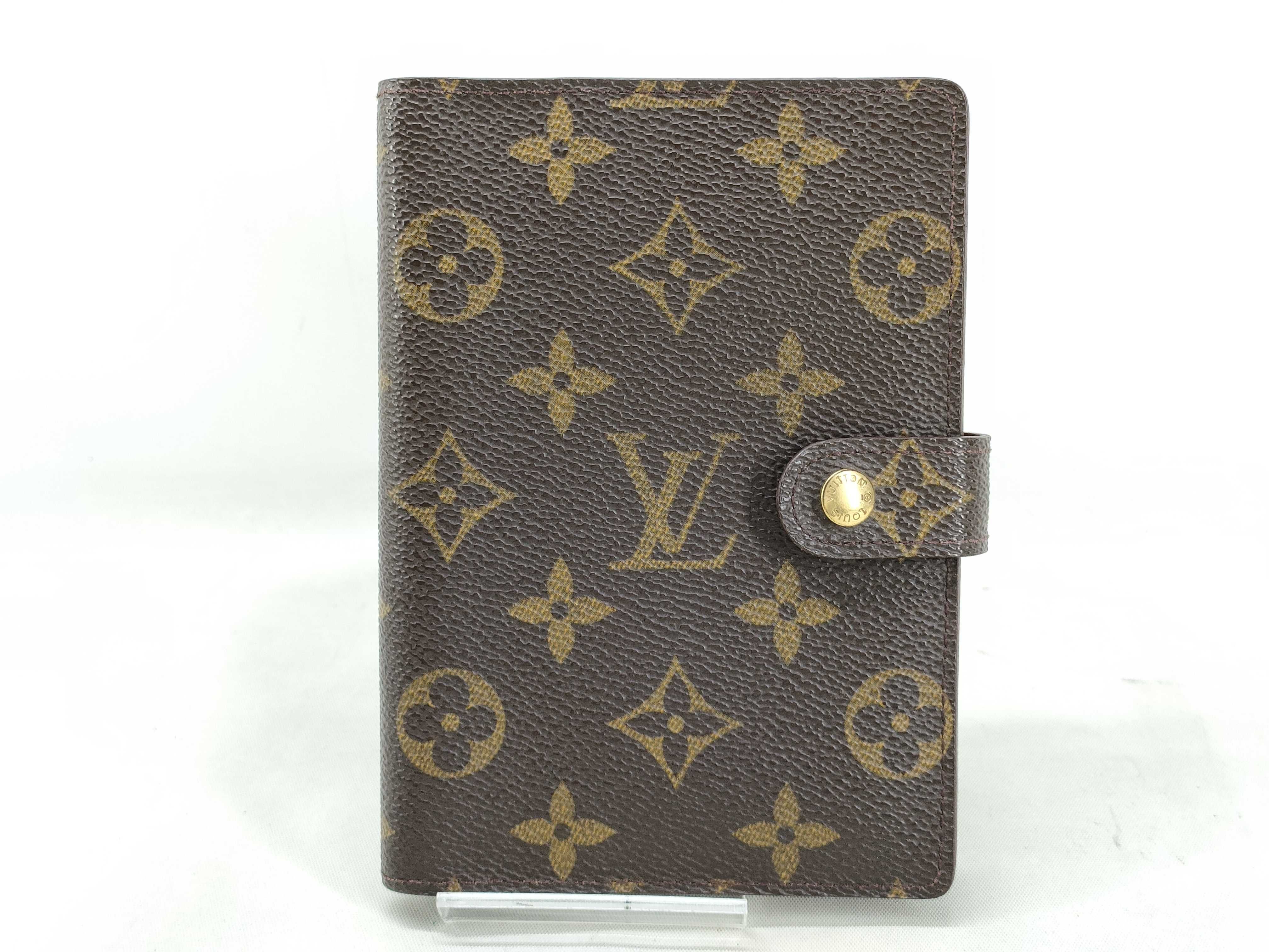 Monogram Agenda Notebook Cover Wallet