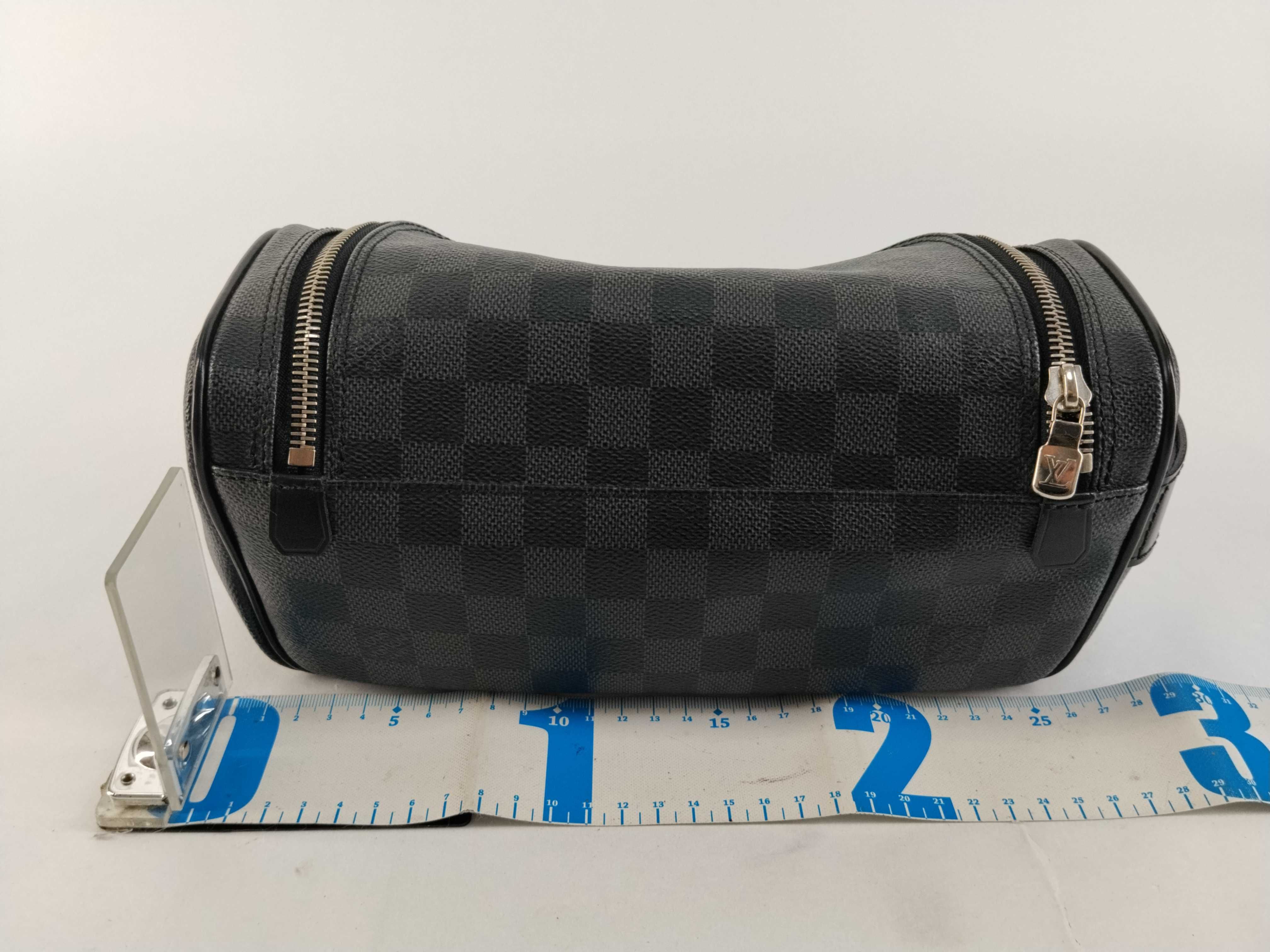 Damier Graphite Toiletry Pouch N47625 Black BA2174 Pouch — view 2