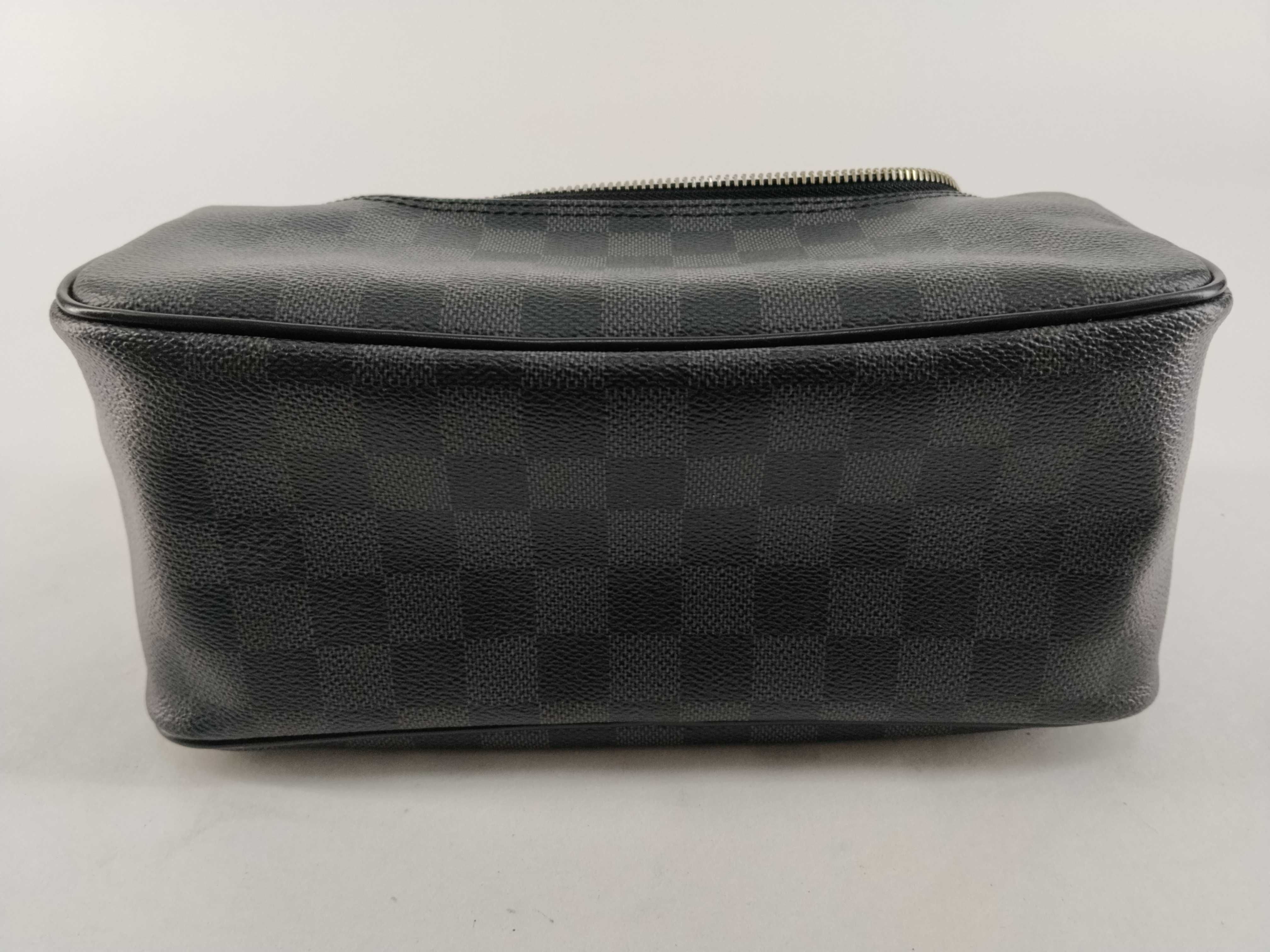 Damier Graphite Toiletry Pouch N47625 Black BA2174 Pouch — view 12