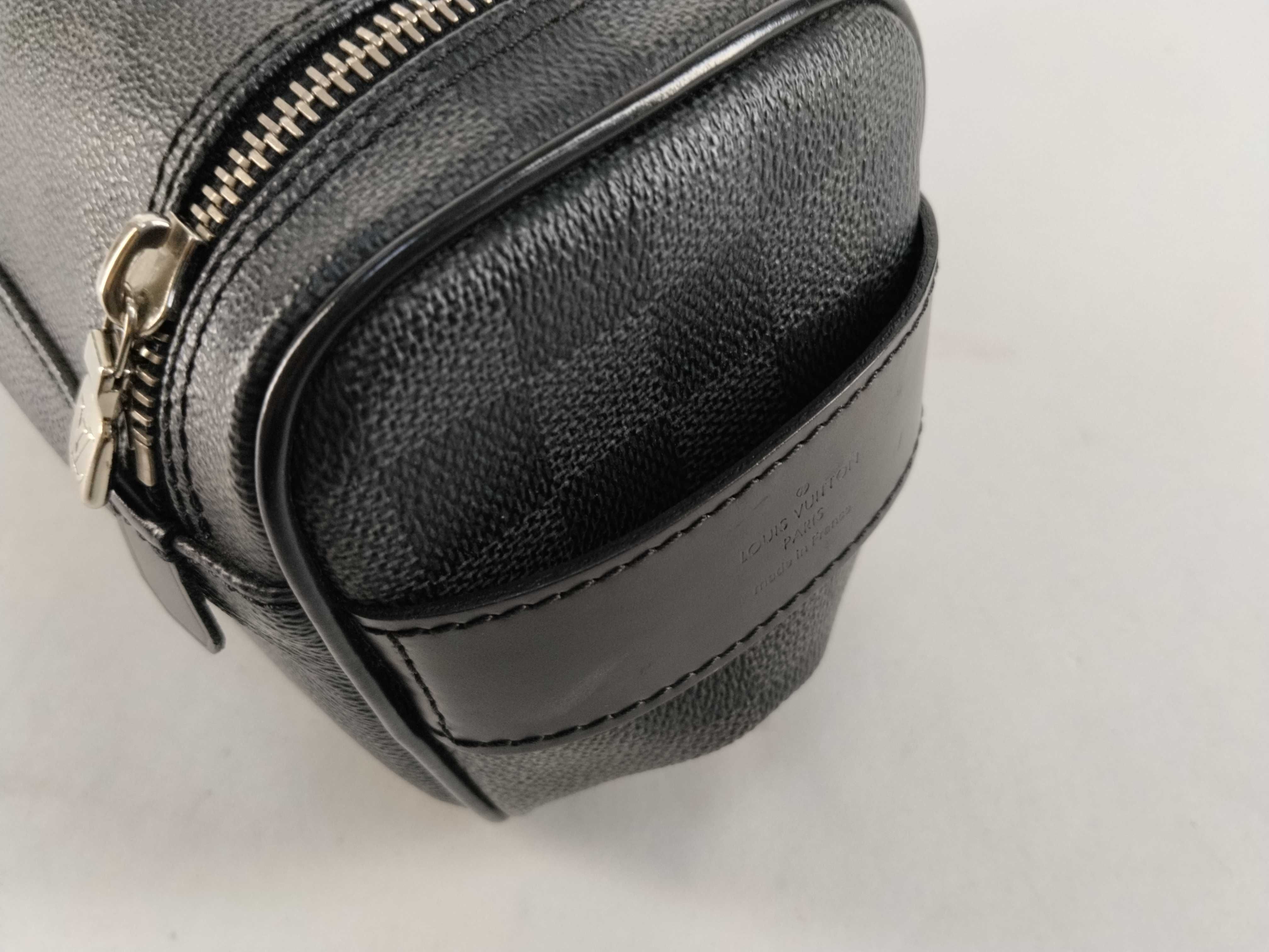 Damier Graphite Toiletry Pouch N47625 Black BA2174 Pouch — view 3