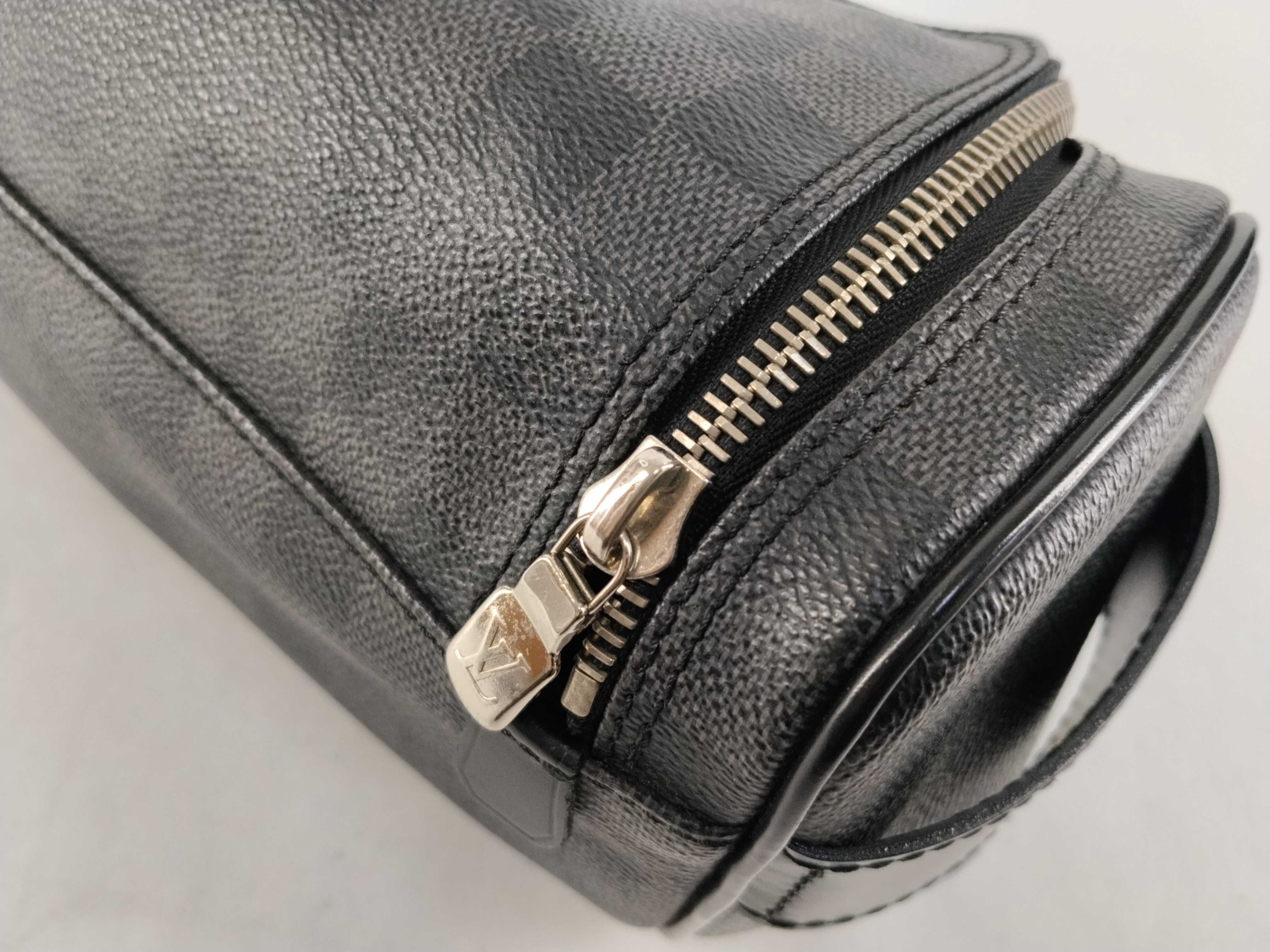 Damier Graphite Toiletry Pouch N47625 Black BA2174 Pouch — view 5