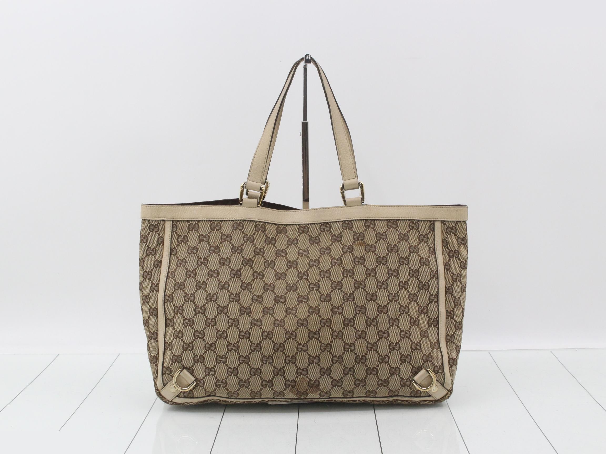 Abbey GG Canvas Tote Bag 141472 — view 2