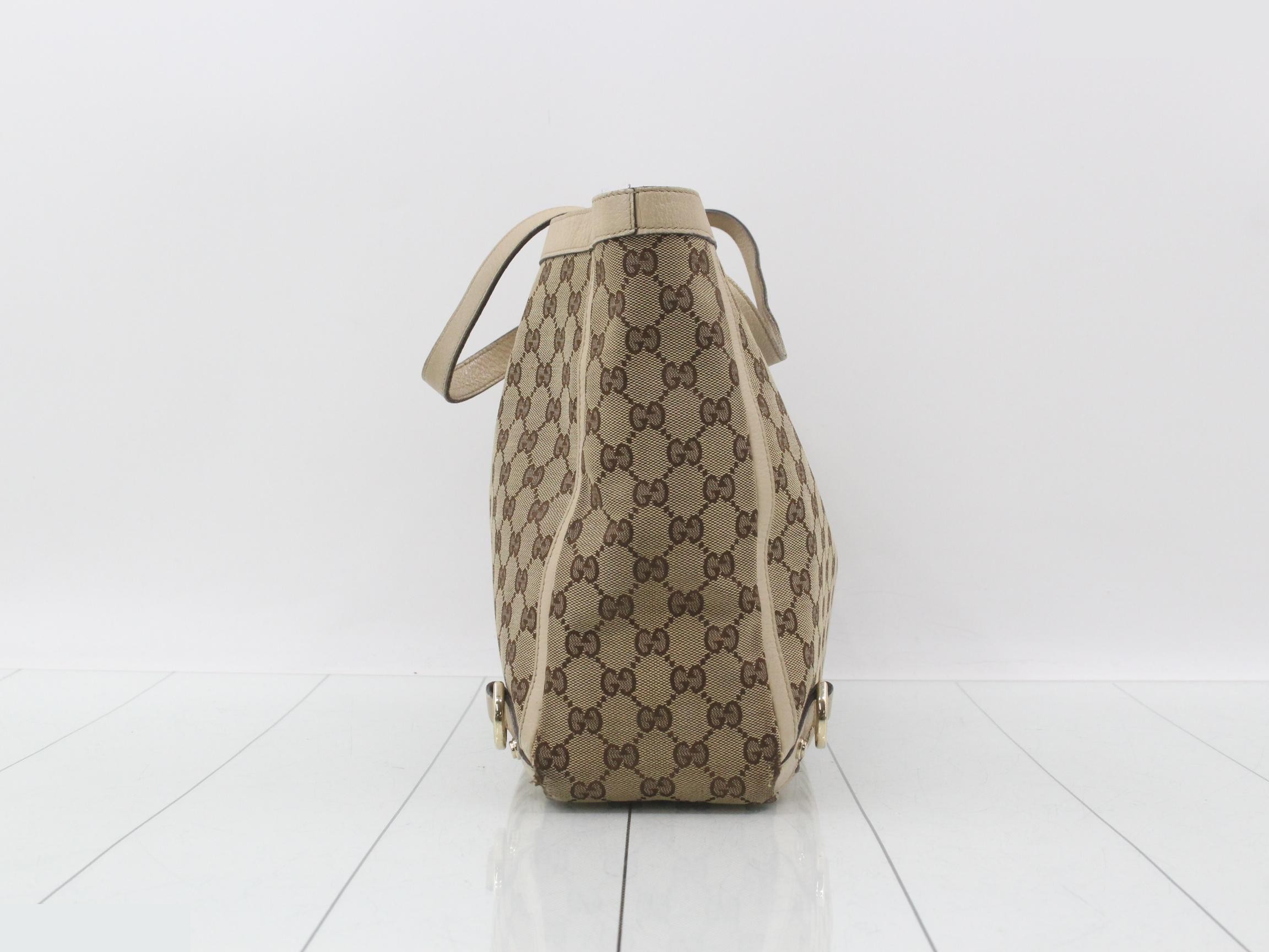 Abbey GG Canvas Tote Bag 141472 — view 3