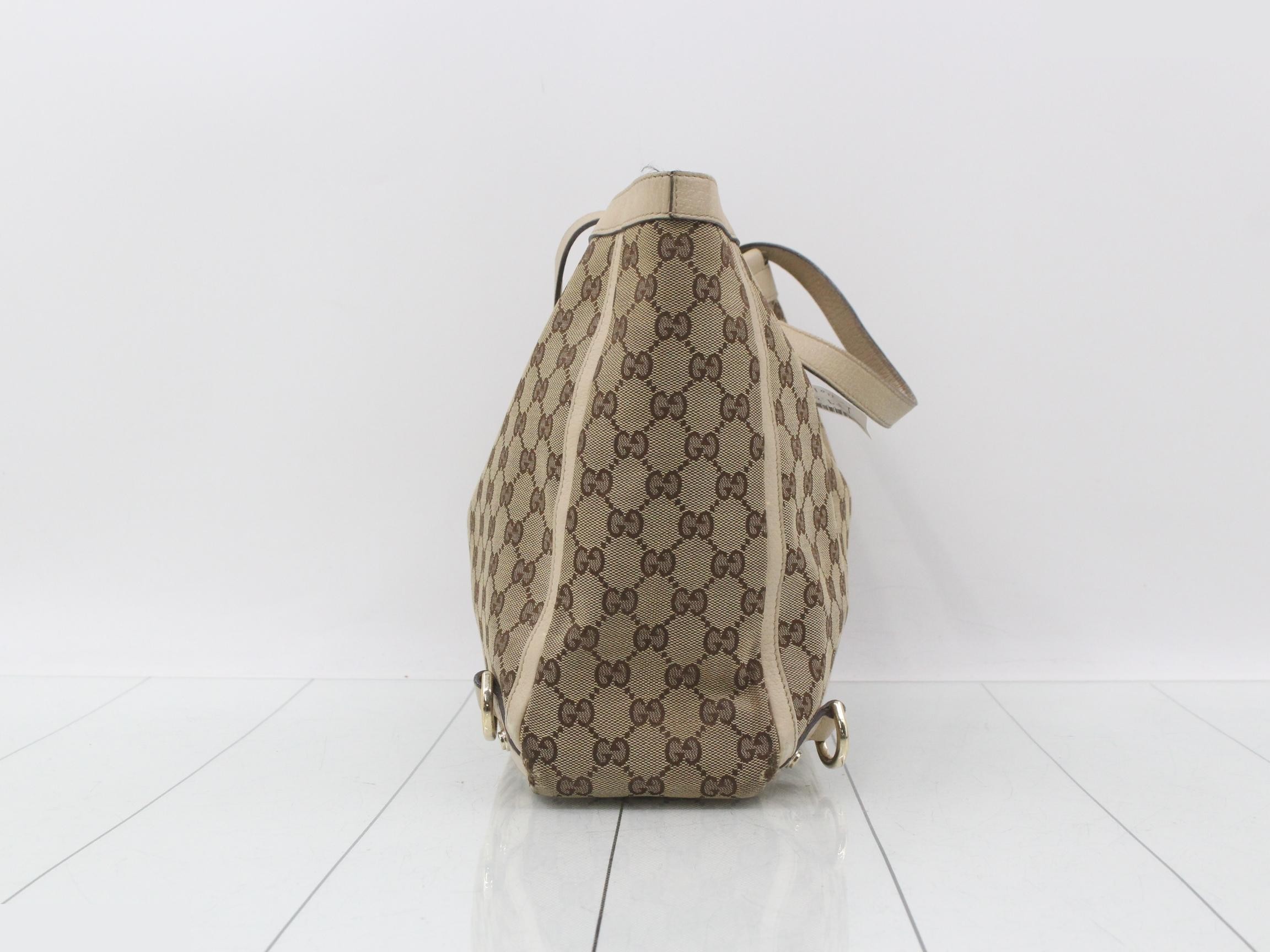 Abbey GG Canvas Tote Bag 141472 — view 4