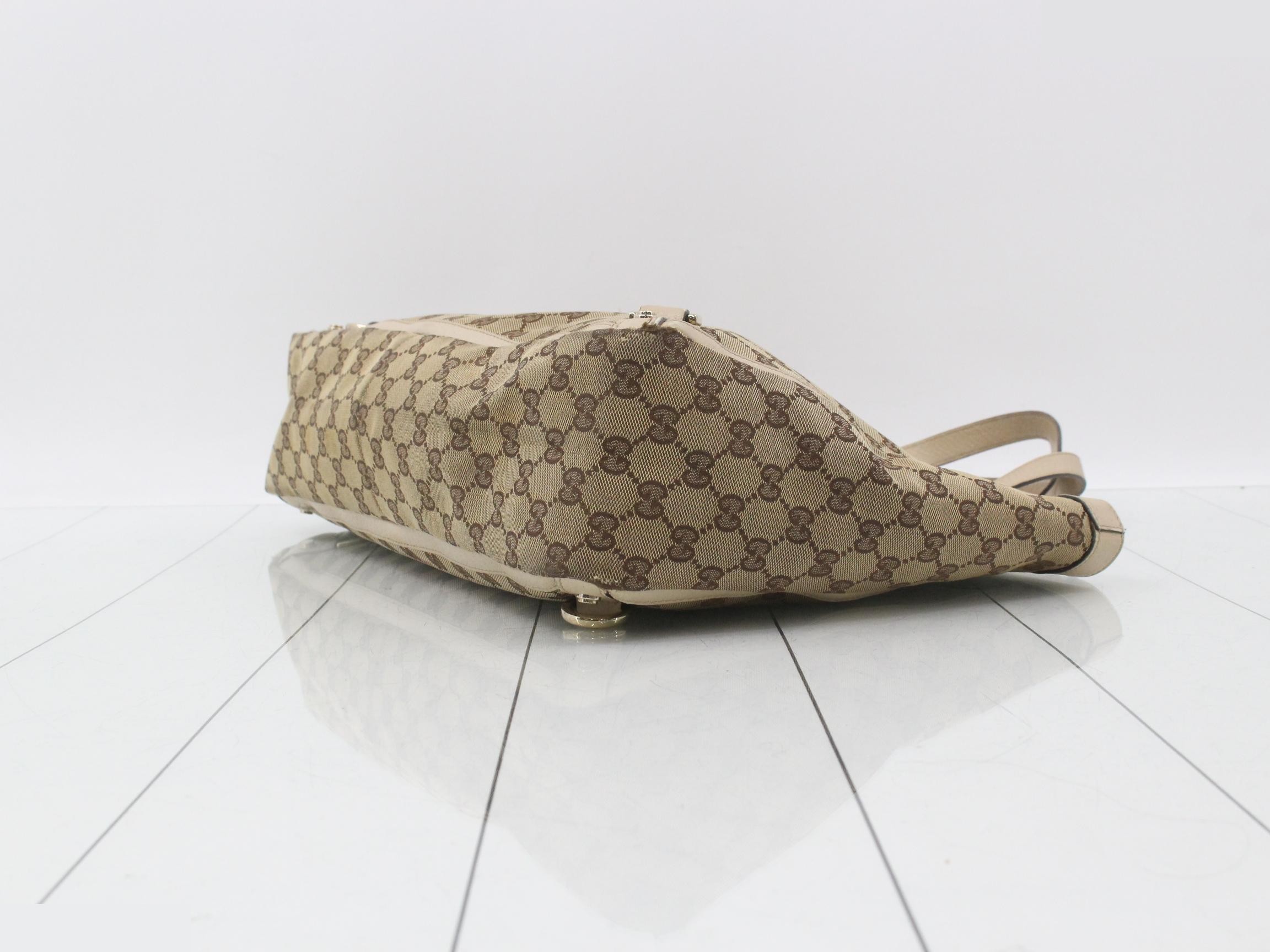 Abbey GG Canvas Tote Bag 141472 — view 6