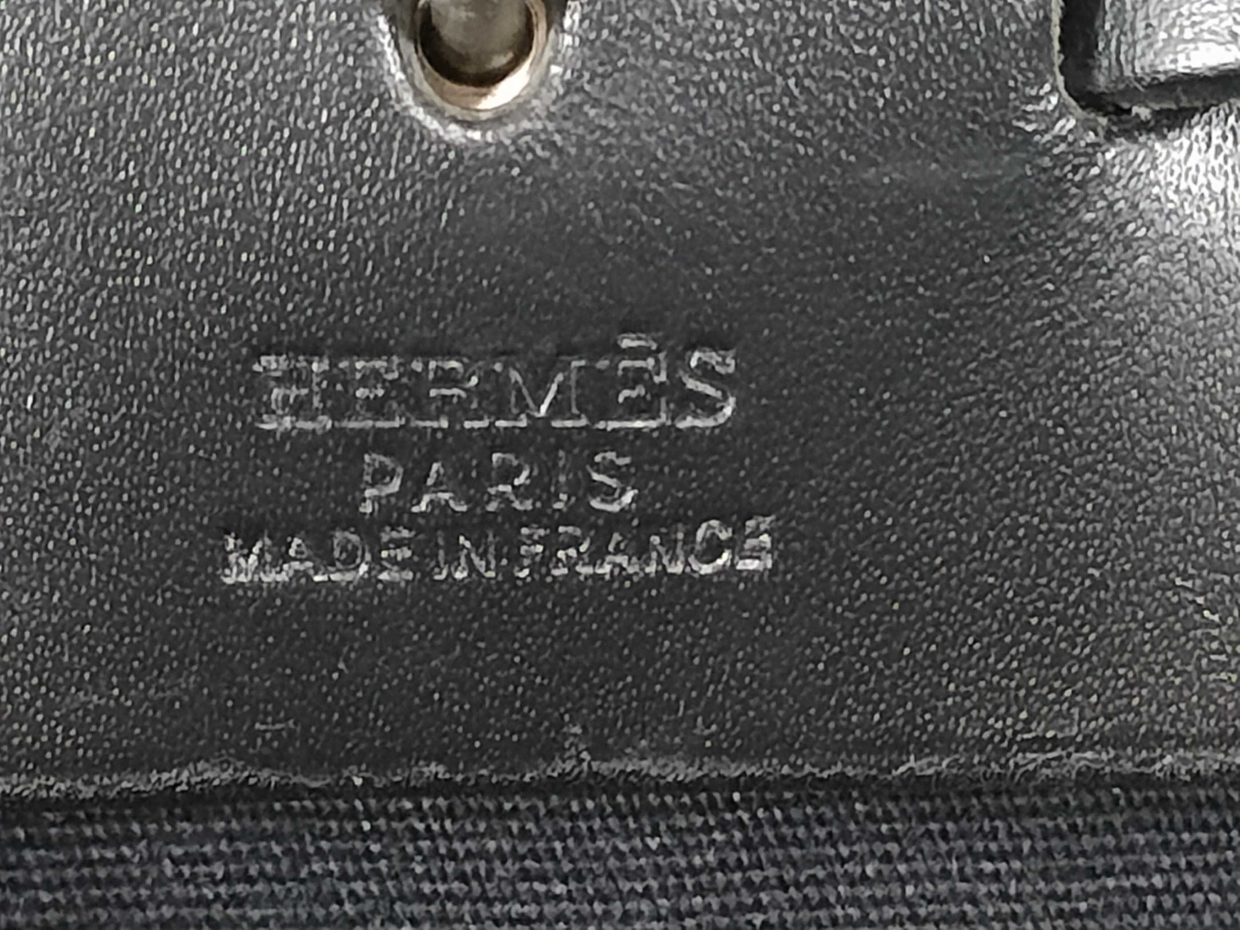 Herline Herbag MM Toile Officier x Vache Hunter Black Silver Hardware C: 1999 Handbag — view 11
