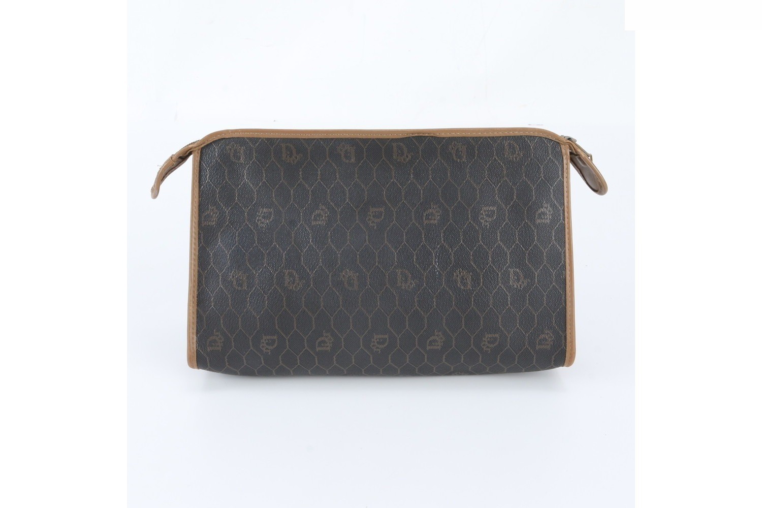 Honeycomb pattern leather second bag — view 2