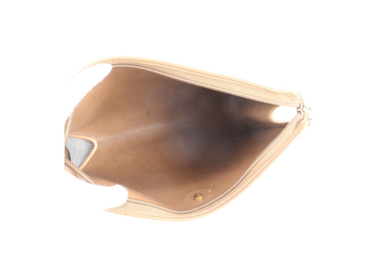Honeycomb pattern leather second bag — view 6