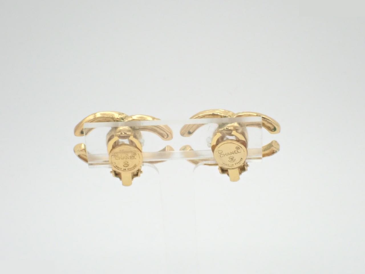 Coco Mark Gold Earrings — view 2