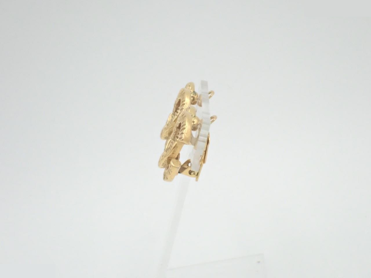 Coco Mark Gold Earrings — view 3