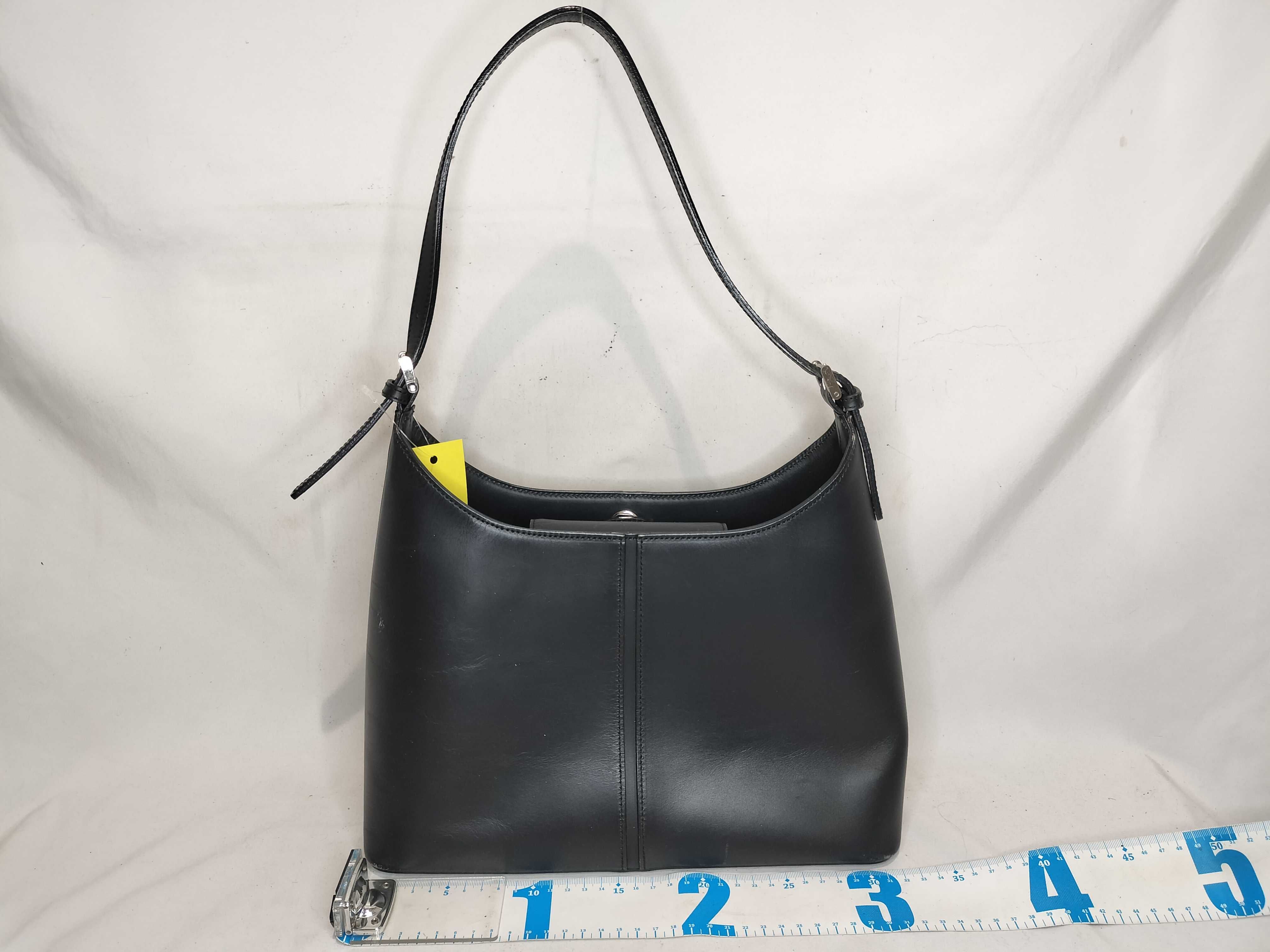 Leather/Check One-Shoulder Handbag — view 2