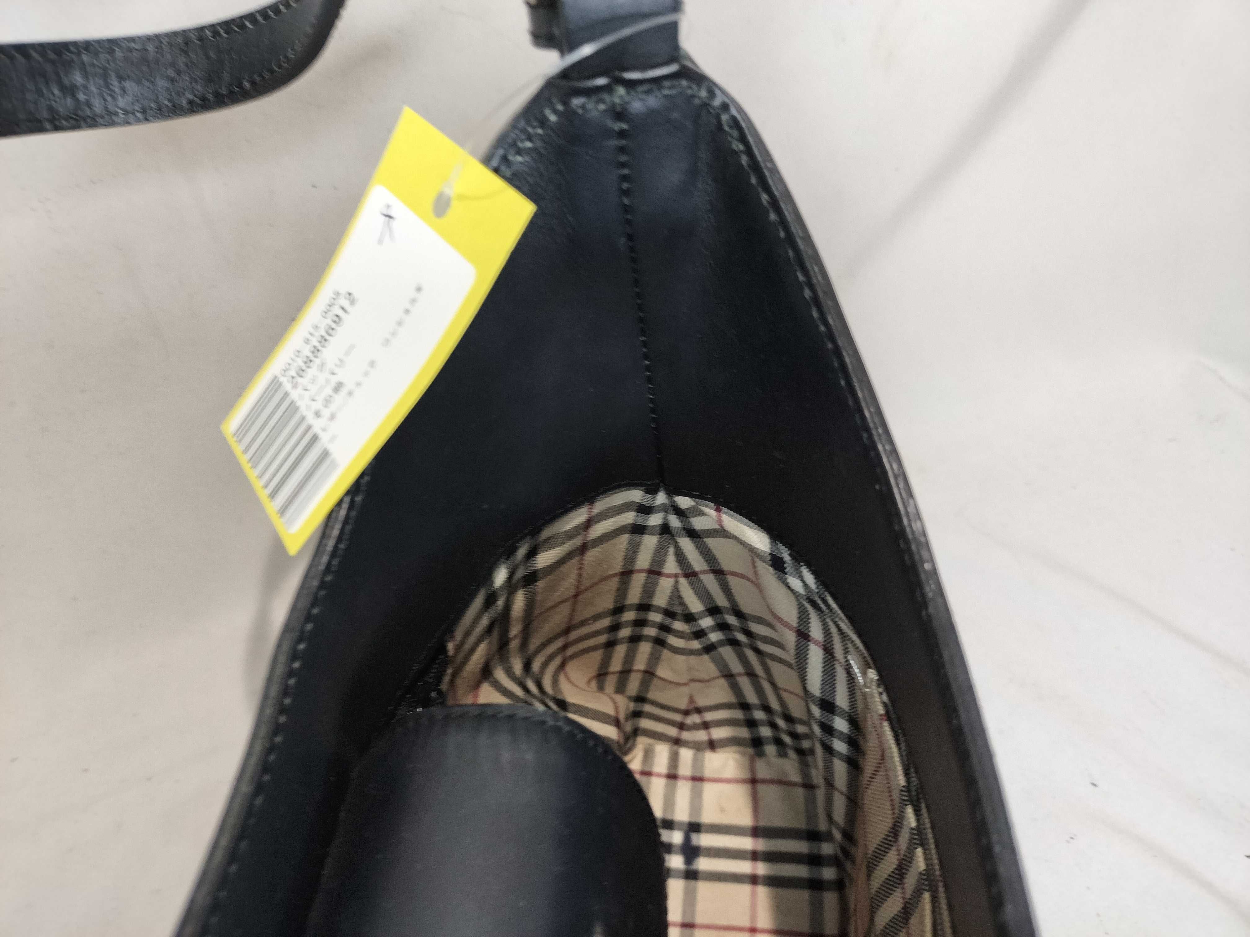 Leather/Check One-Shoulder Handbag — view 12