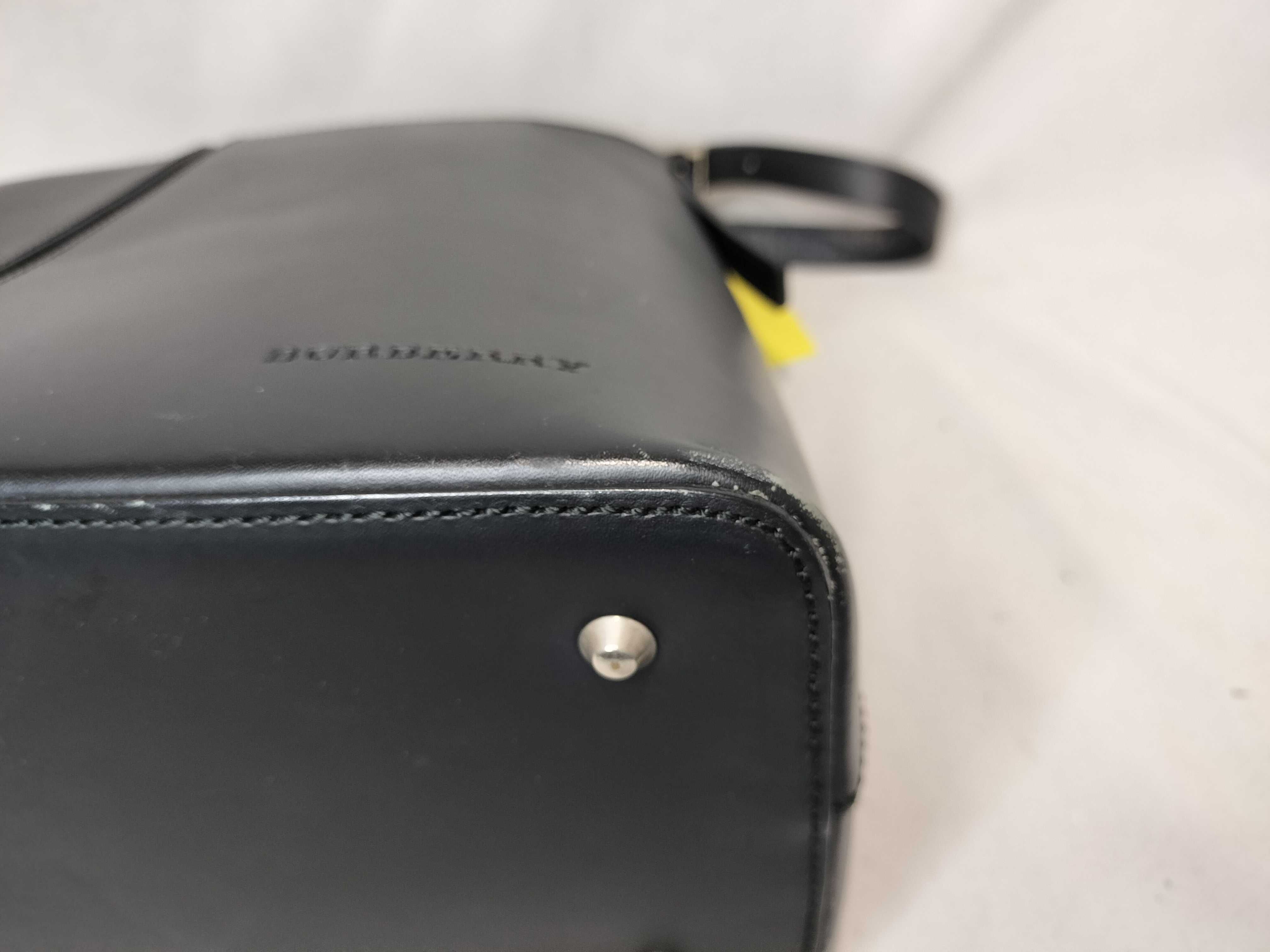 Leather/Check One-Shoulder Handbag — view 6