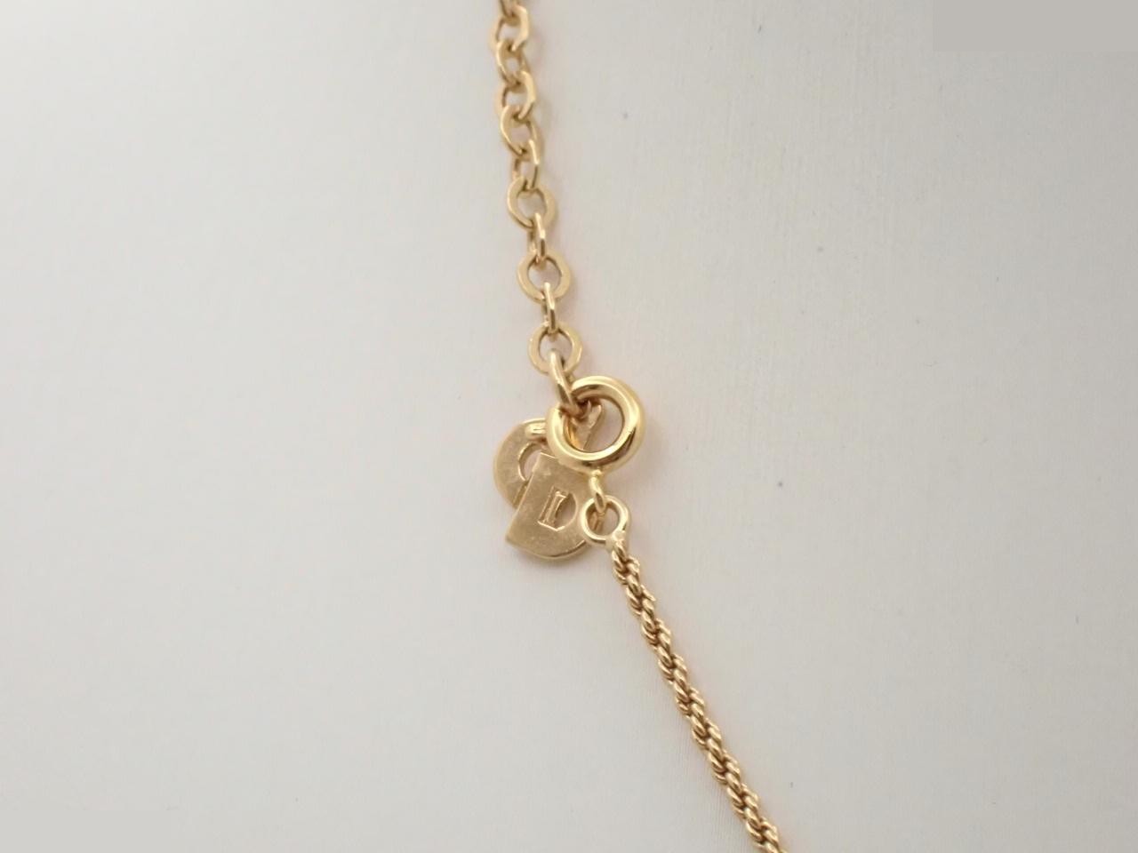 CD logo gold necklace, chain approximately 45cm — view 2