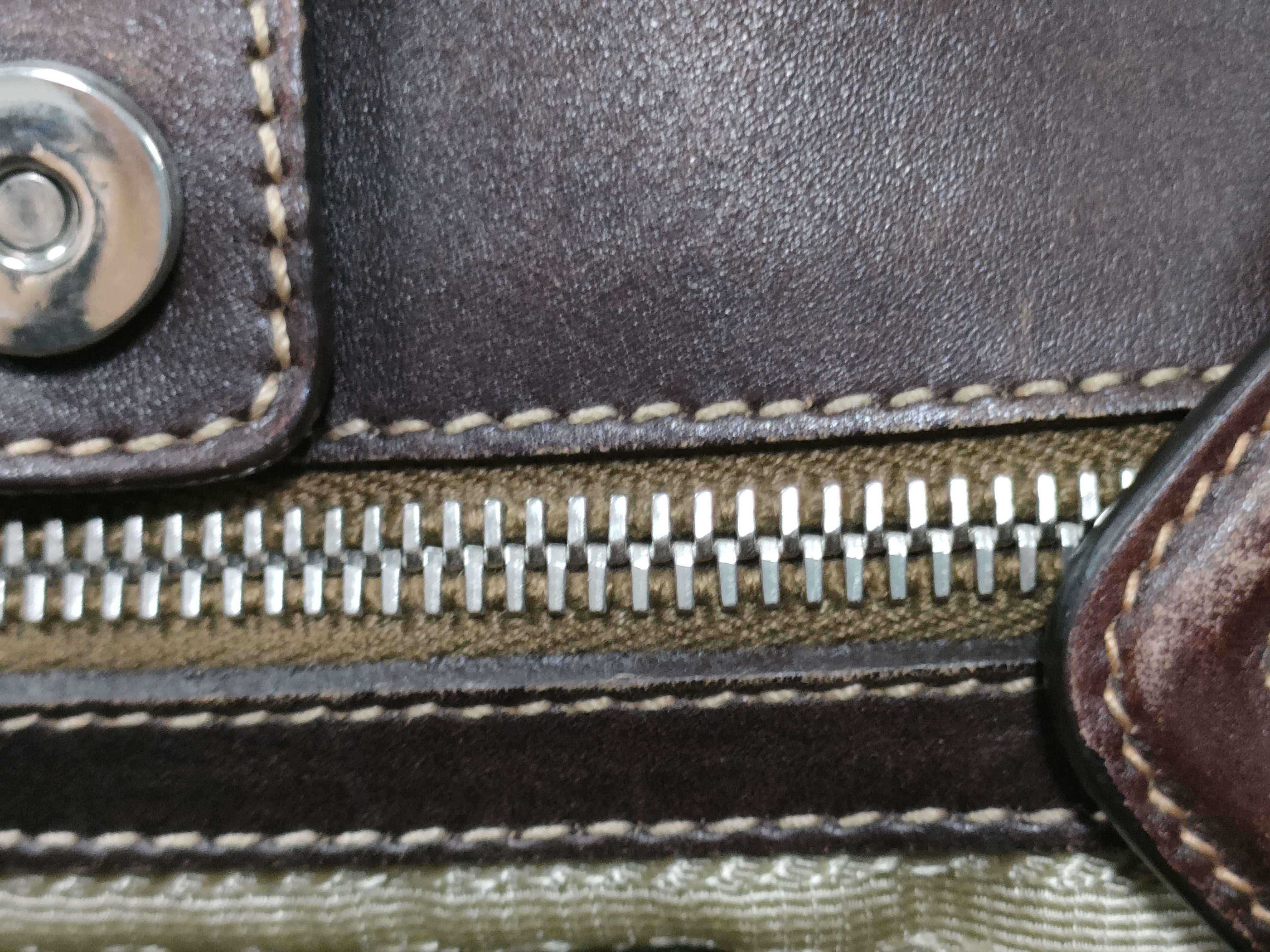 logo jacquard canvas shoulder bag/handbag — view 12