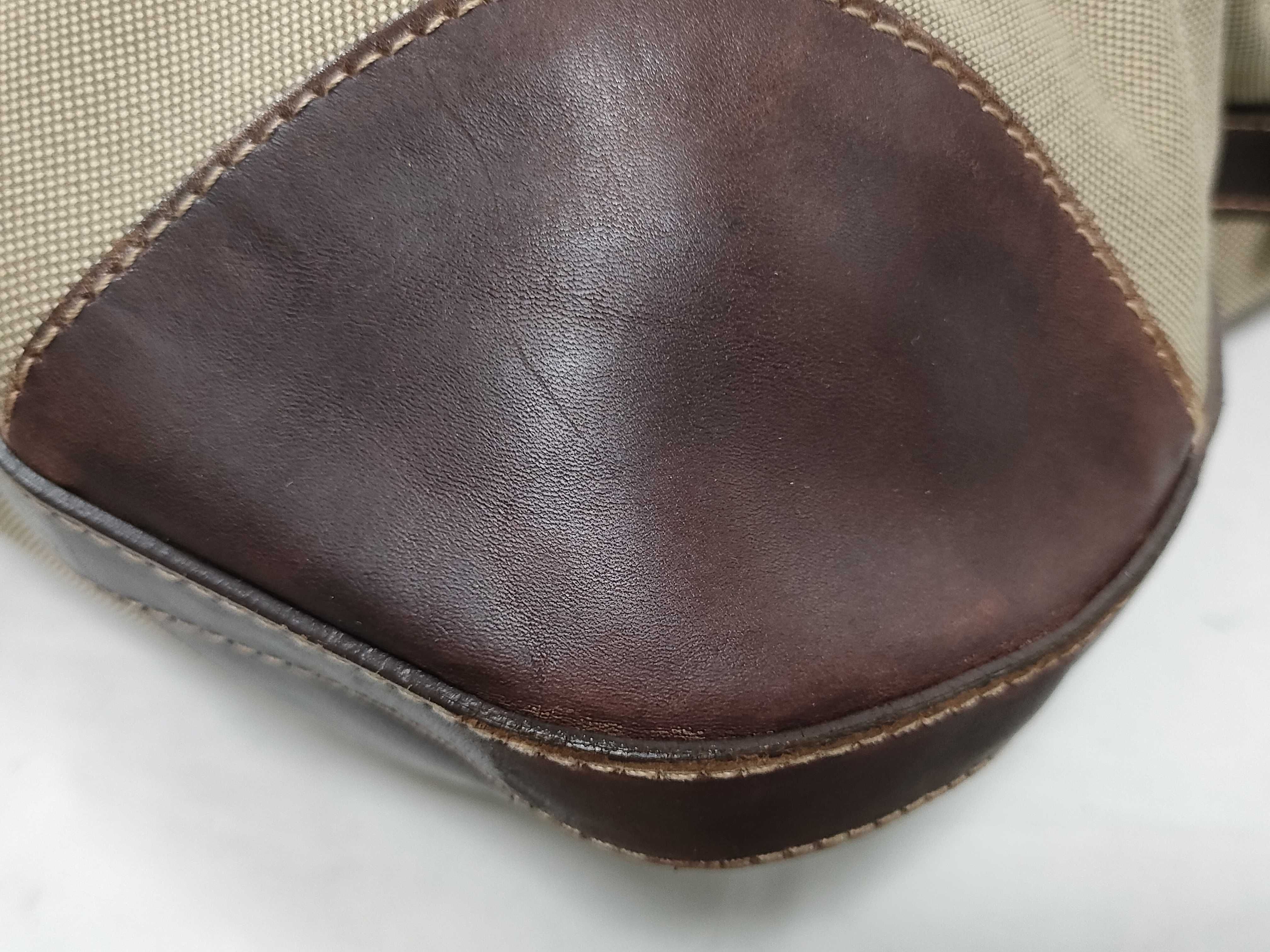 logo jacquard canvas shoulder bag/handbag — view 7