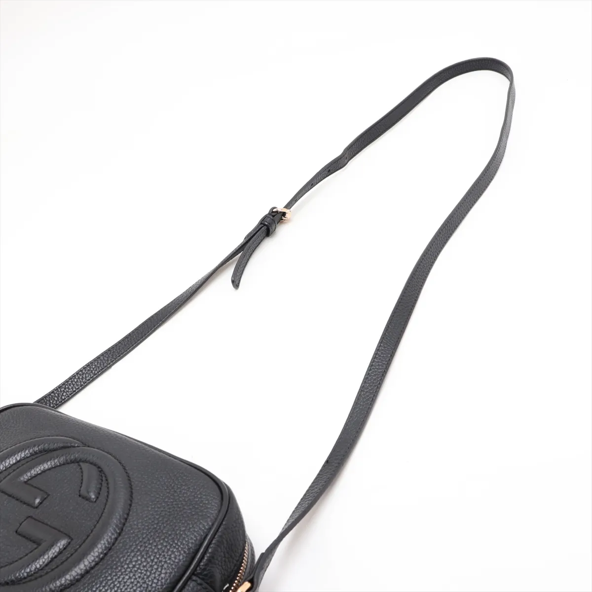 Soho 308364 Leather Shoulder Bag, Black — view 5