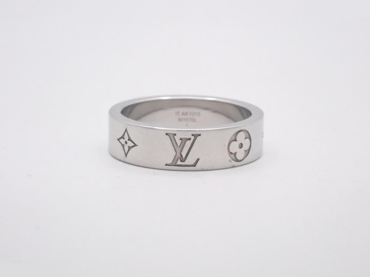 LV Mosaic Thin Ring, Silver, Size #21