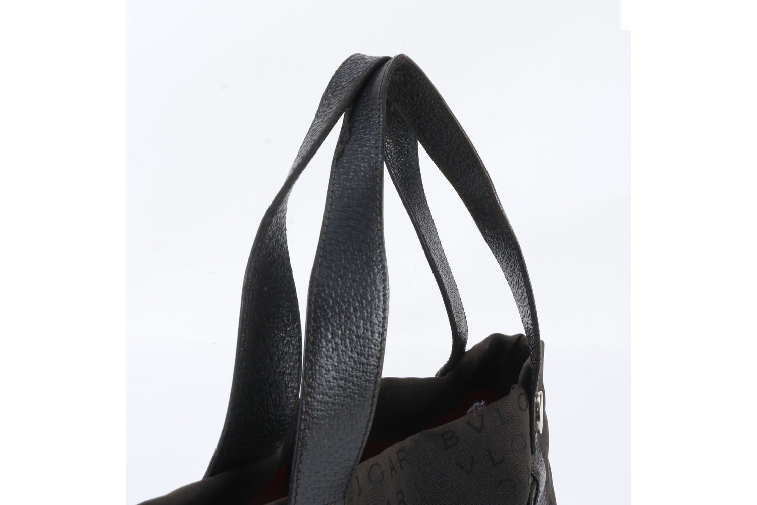 Logomania Leather Canvas Tote Bag — view 2