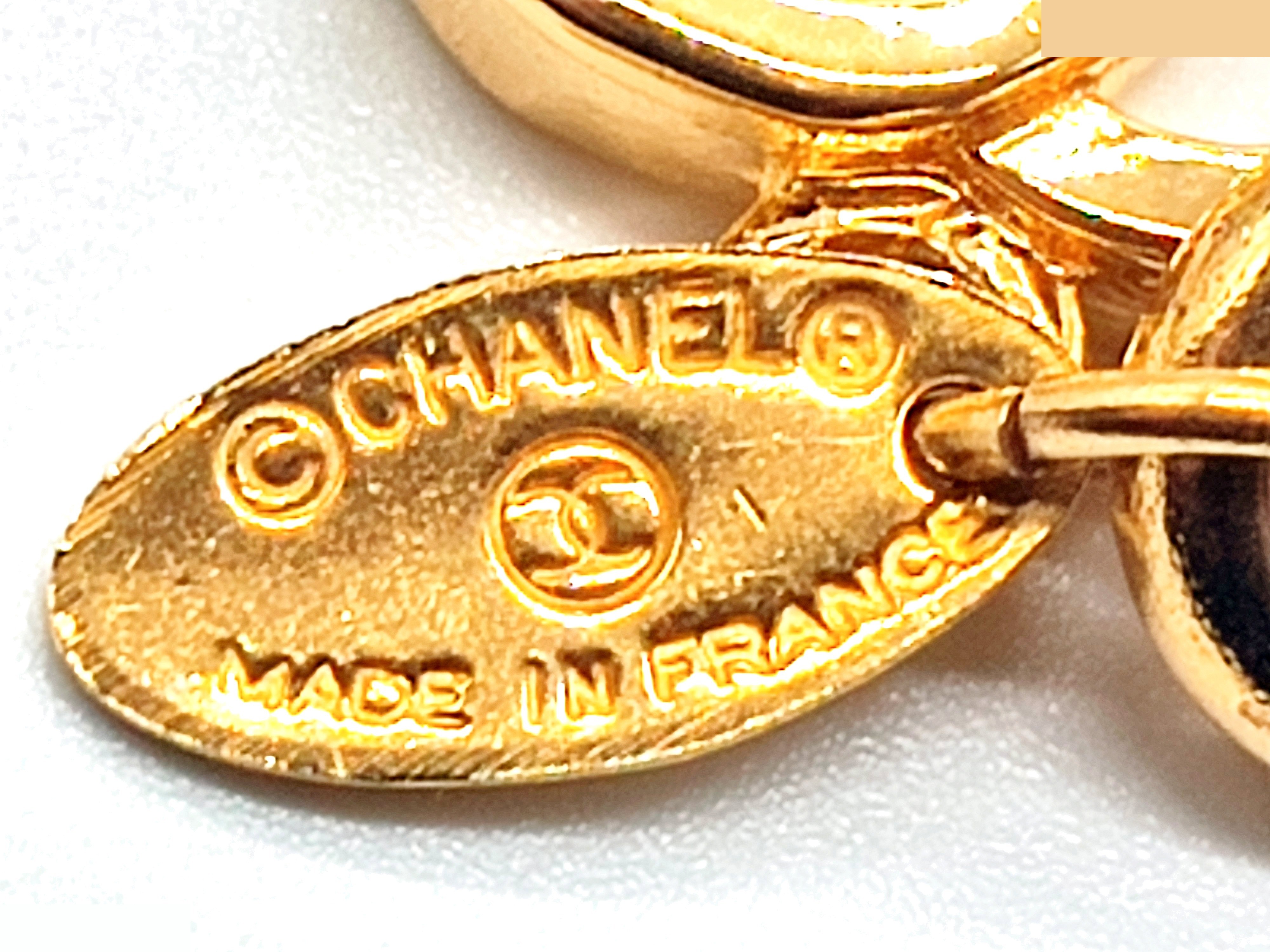Double Coco Mark Matelassé Chain Belt, Total Length Approx. 86cm — view 2