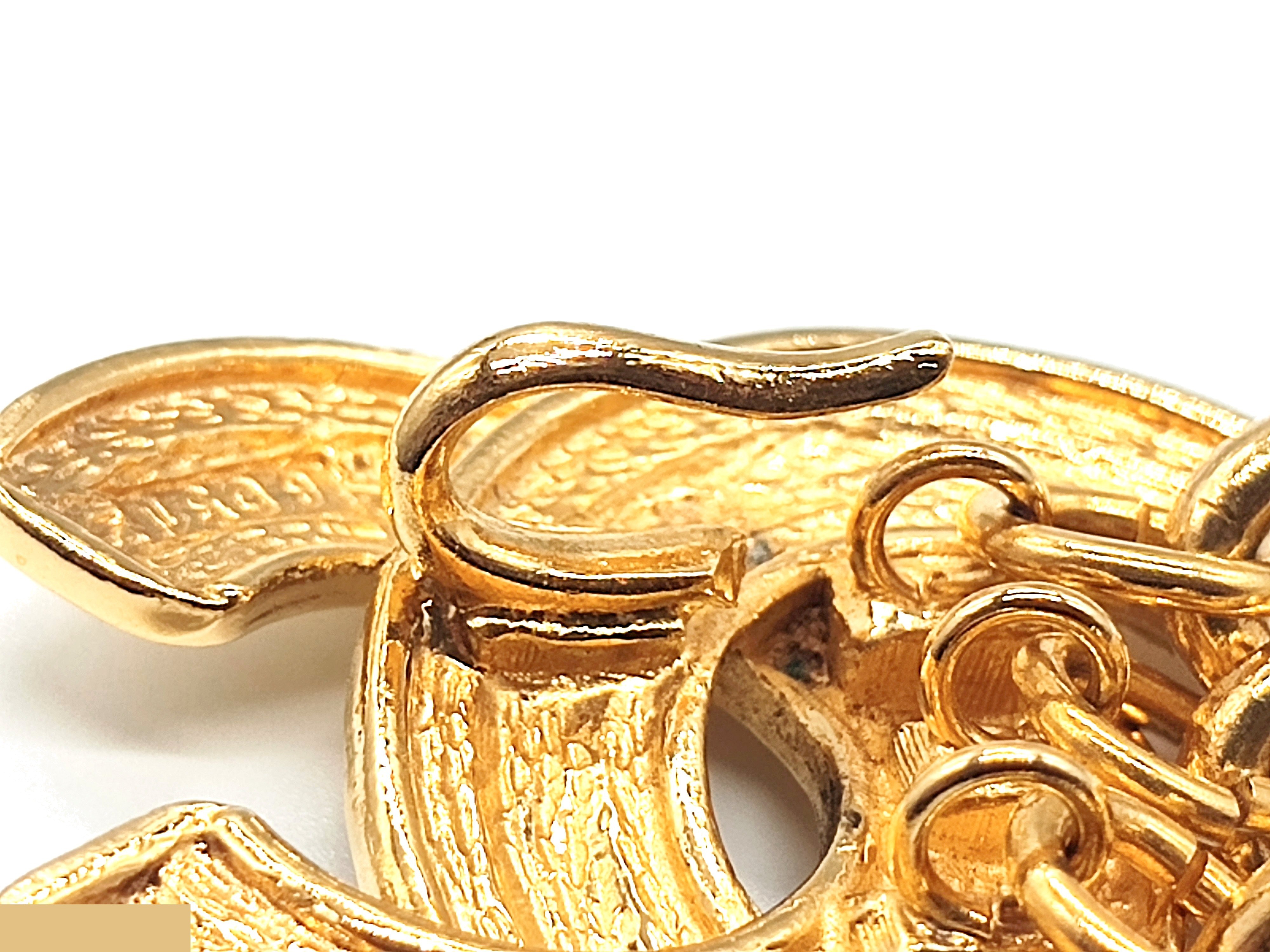 Double Coco Mark Matelassé Chain Belt, Total Length Approx. 86cm — view 10