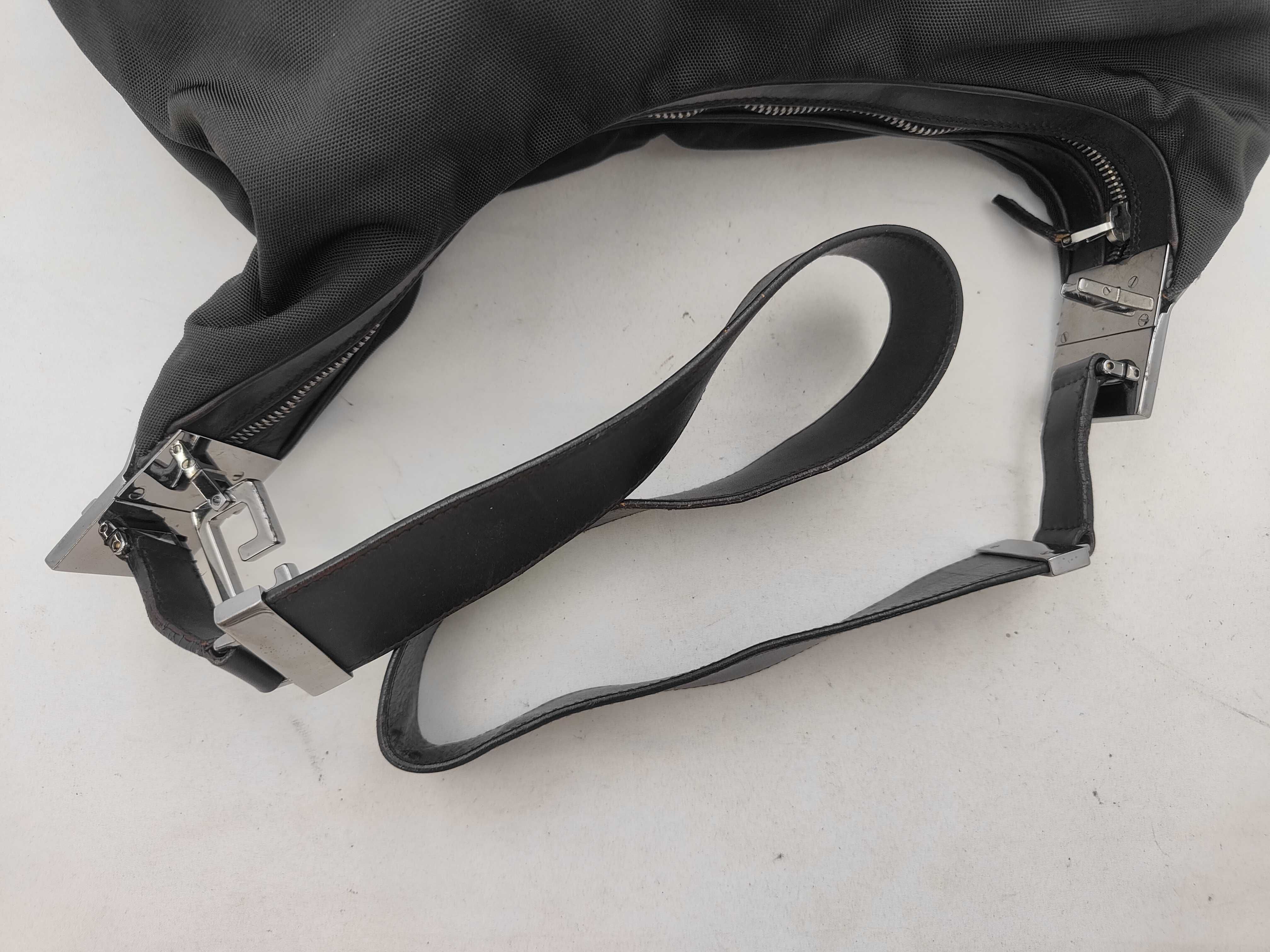 Nylon Leather Shoulder Bag — view 3