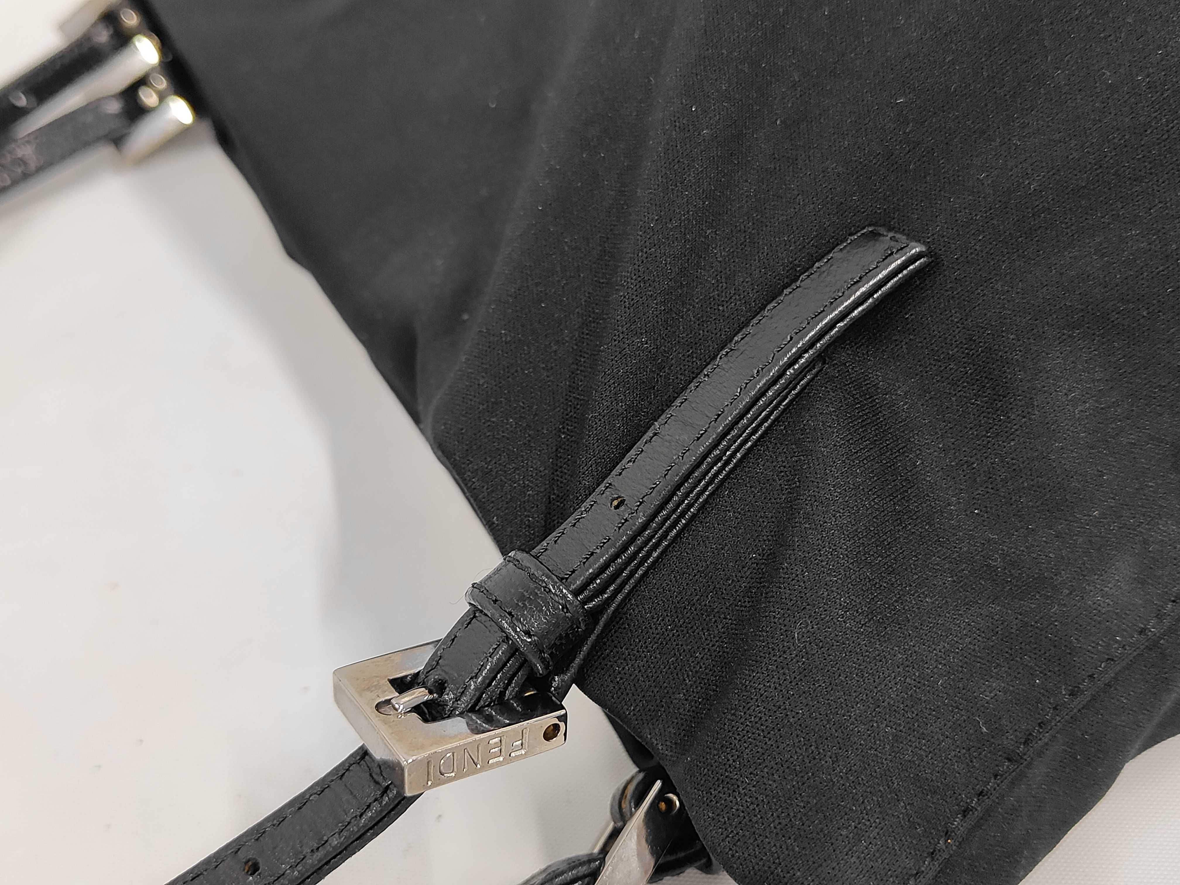 Mamma Bucket Jersey x Leather Handbag Tote Bag — view 6