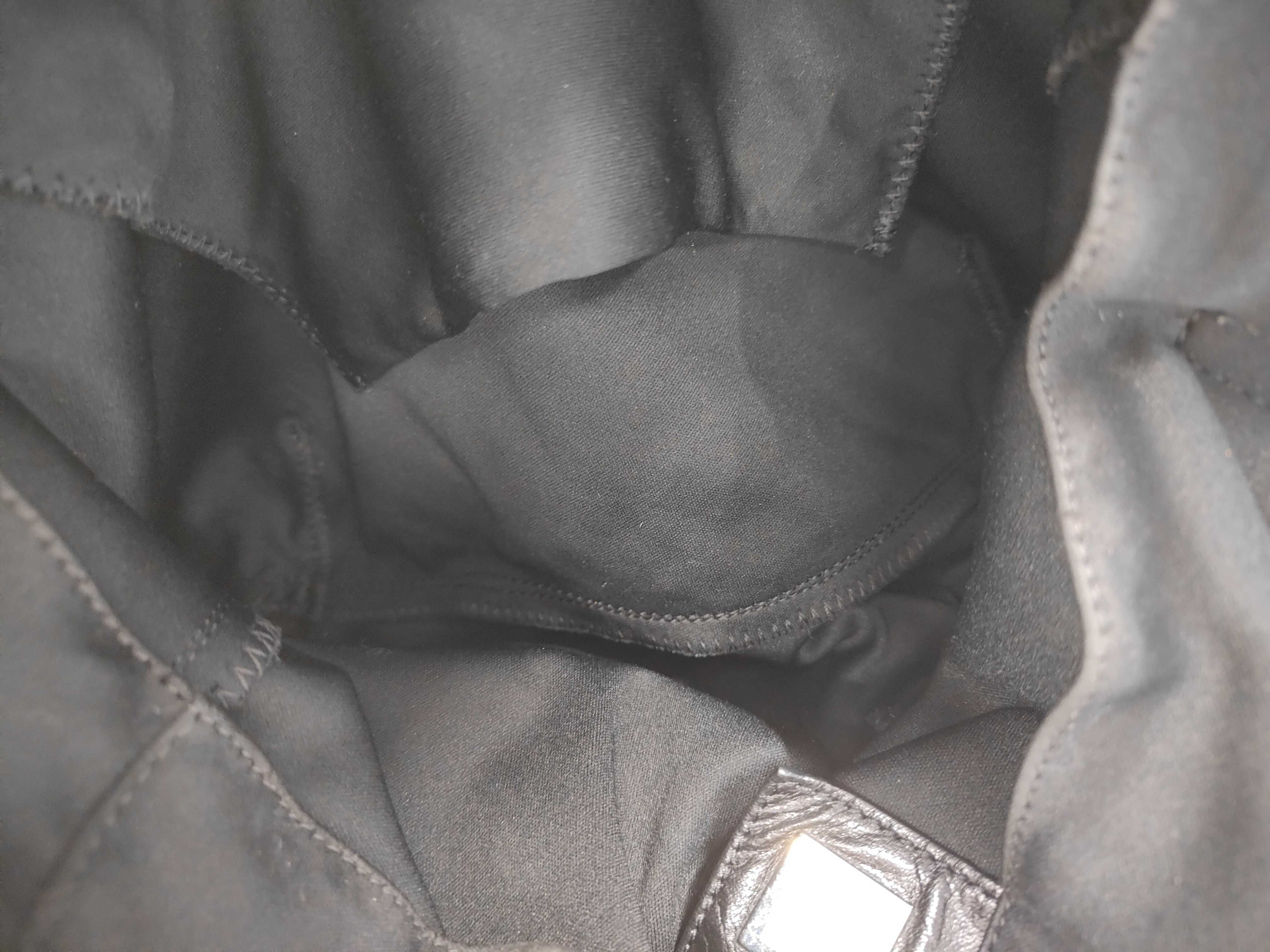 Mamma Bucket Jersey x Leather Handbag Tote Bag — view 8