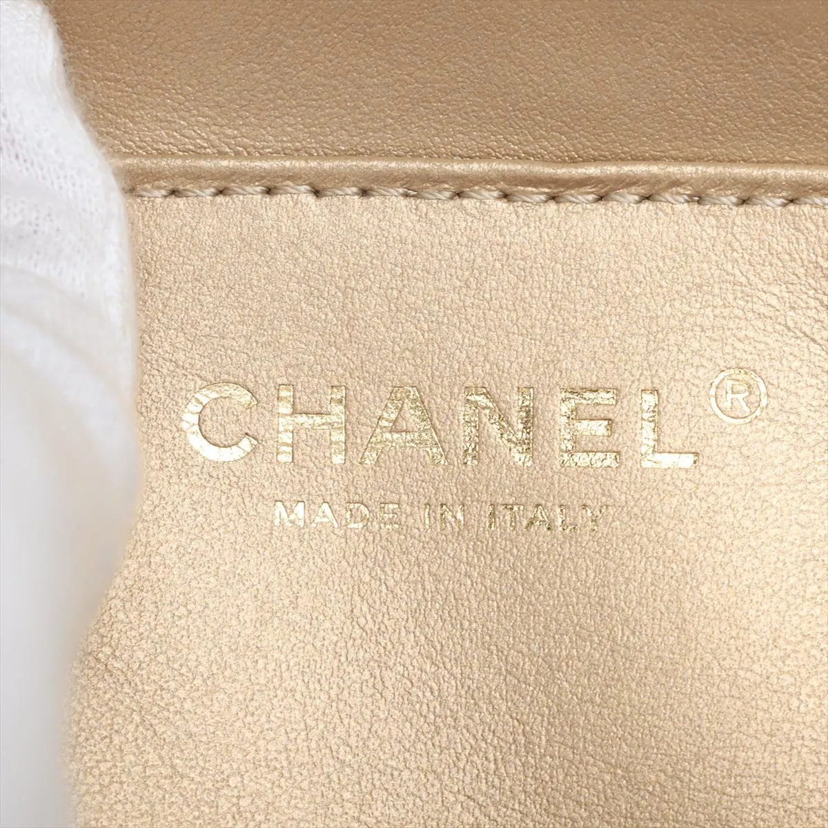 [Individually wrapped] Chanel Matelasse Lambskin Chain Shoulder Bag Black Gold Hardware UK68884L Random Plate — view 10