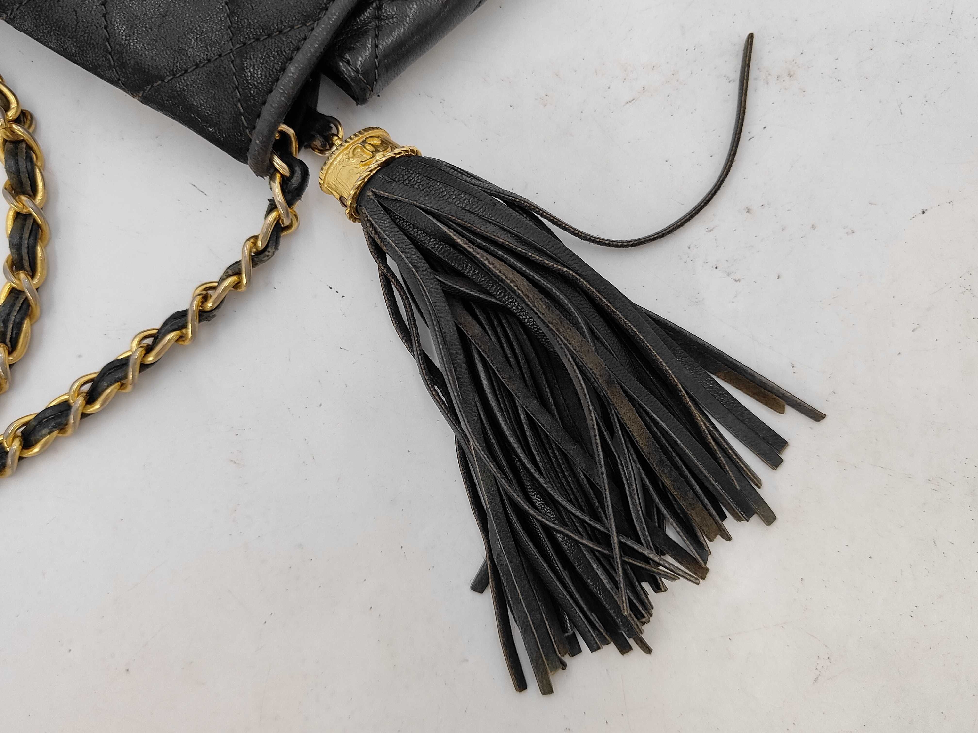 Chain Bag Matelassé Fringe Chanel Shoulder Bag — view 12