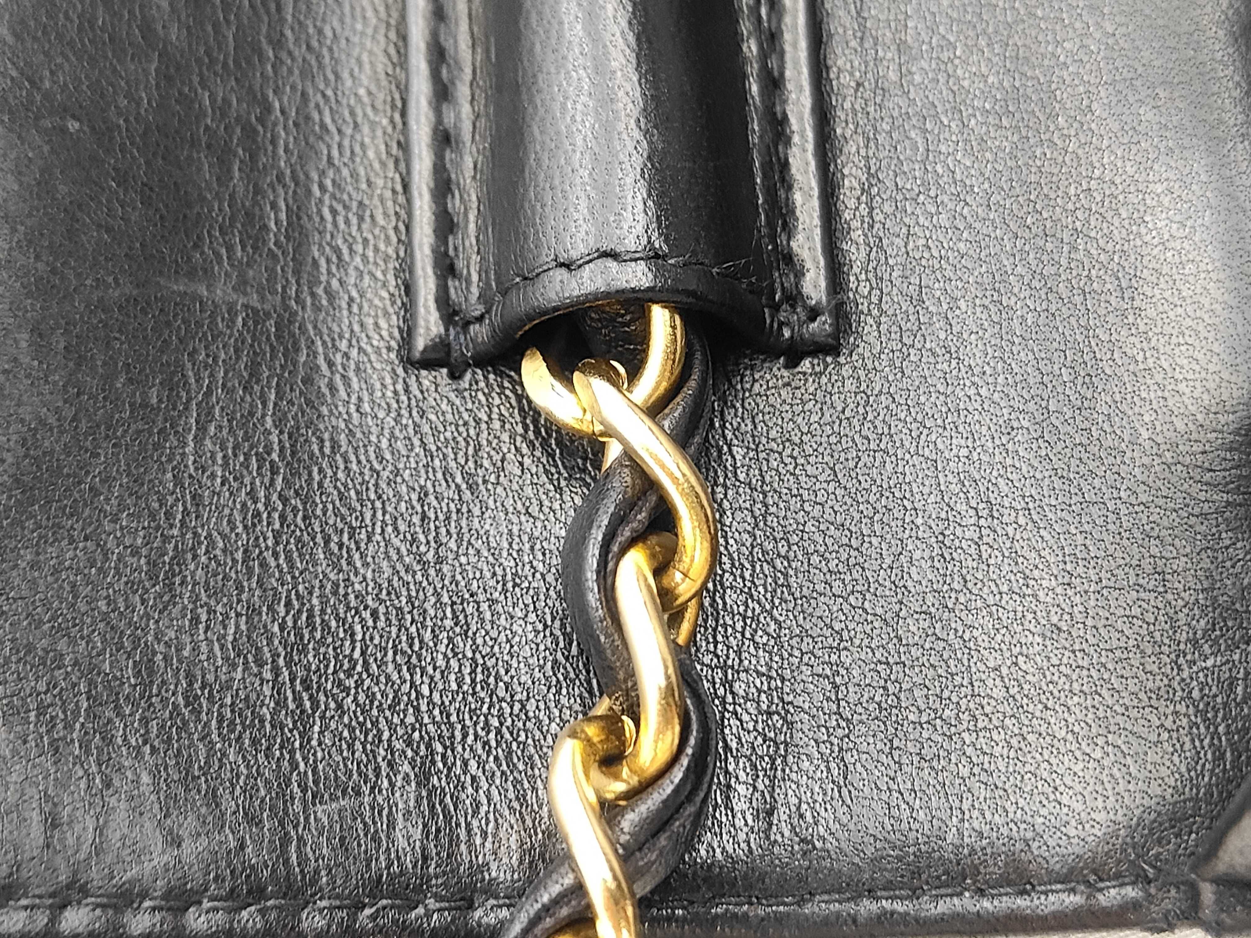 Lambskin Full Flap Push-Lock Chain Shoulder Bag (with seal, serial number 4) — view 5