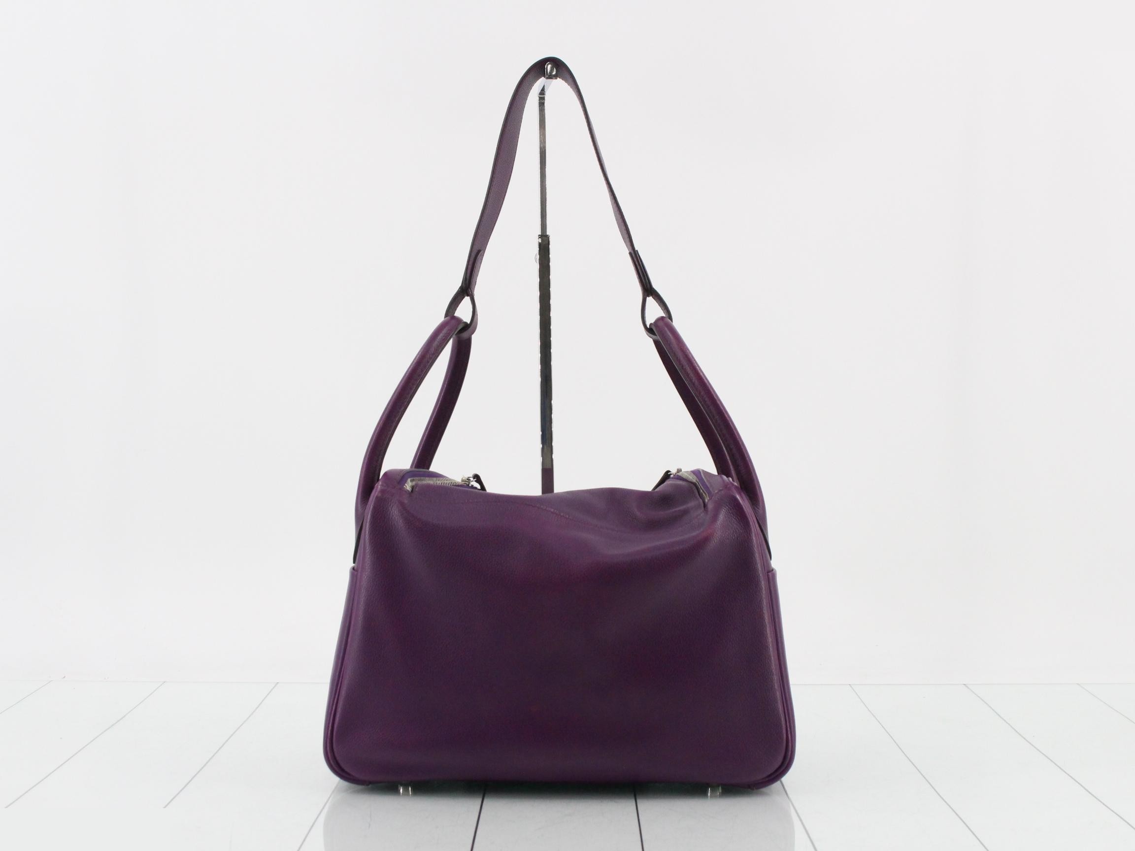 Lindy 30 Shoulder Bag, Purple, B Stamp — view 2
