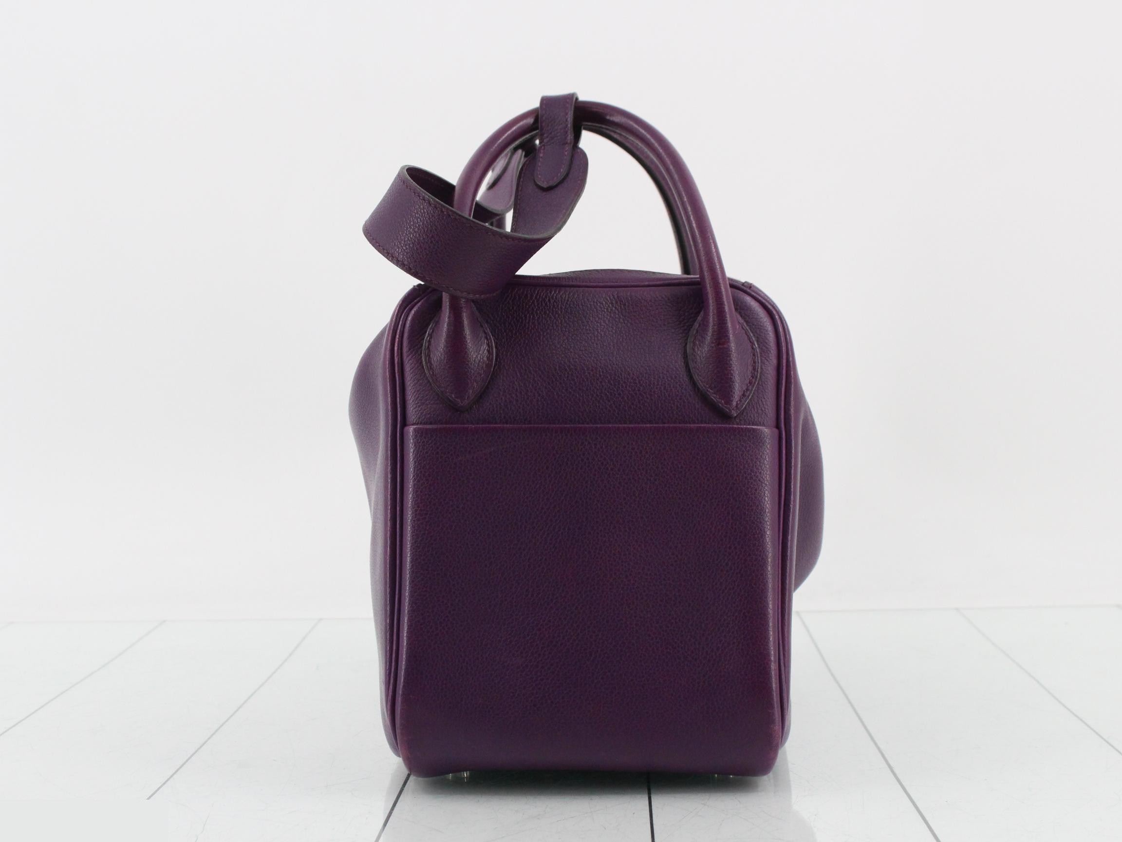 Lindy 30 Shoulder Bag, Purple, B Stamp — view 4