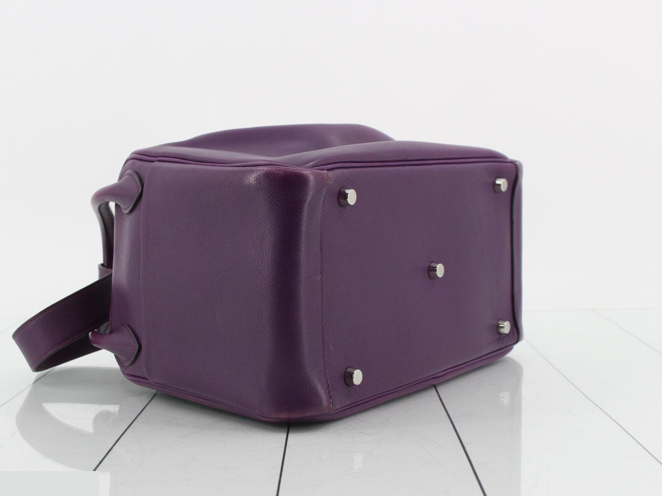 Lindy 30 Shoulder Bag, Purple, B Stamp — view 5
