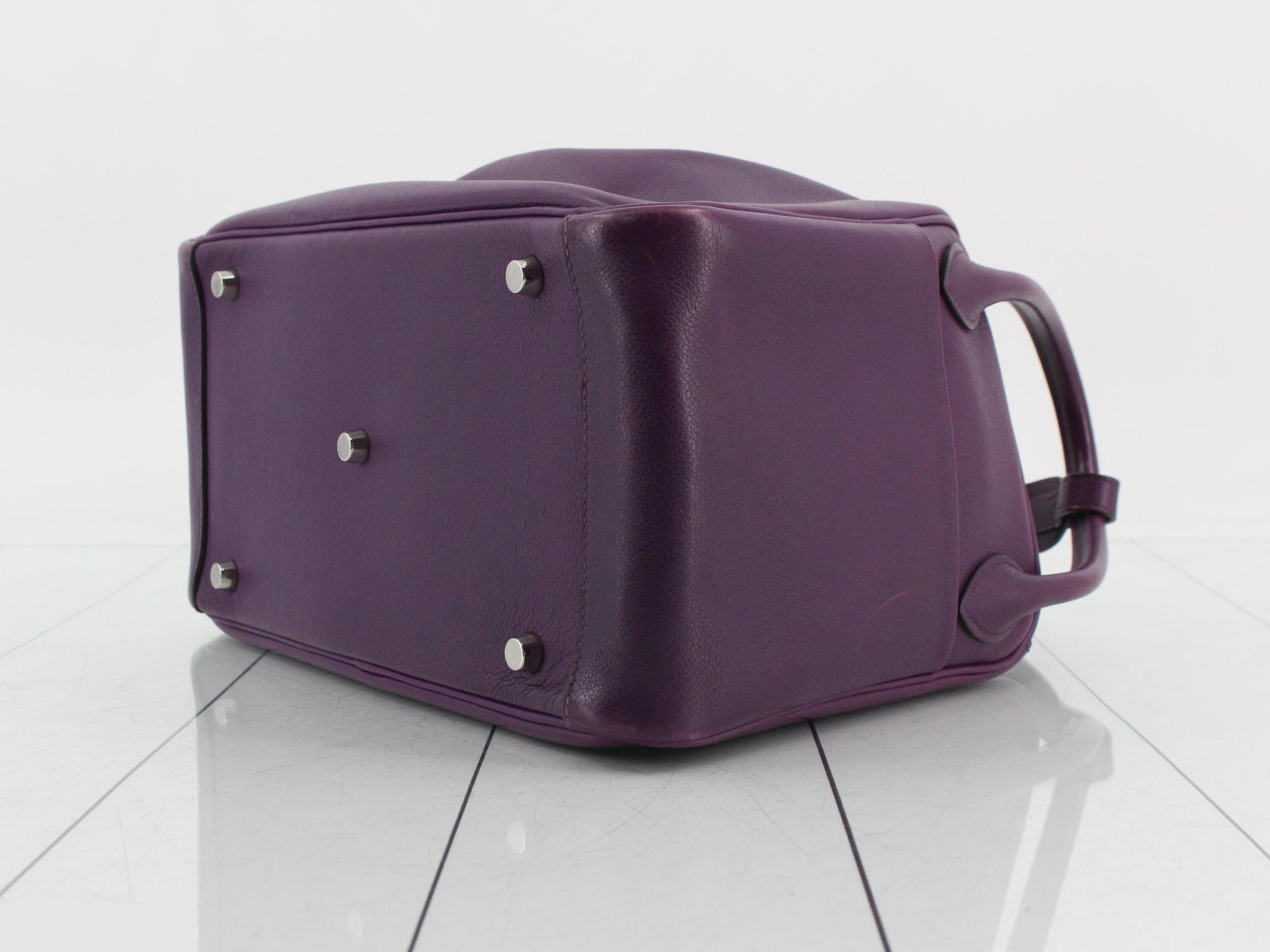 Lindy 30 Shoulder Bag, Purple, B Stamp — view 6