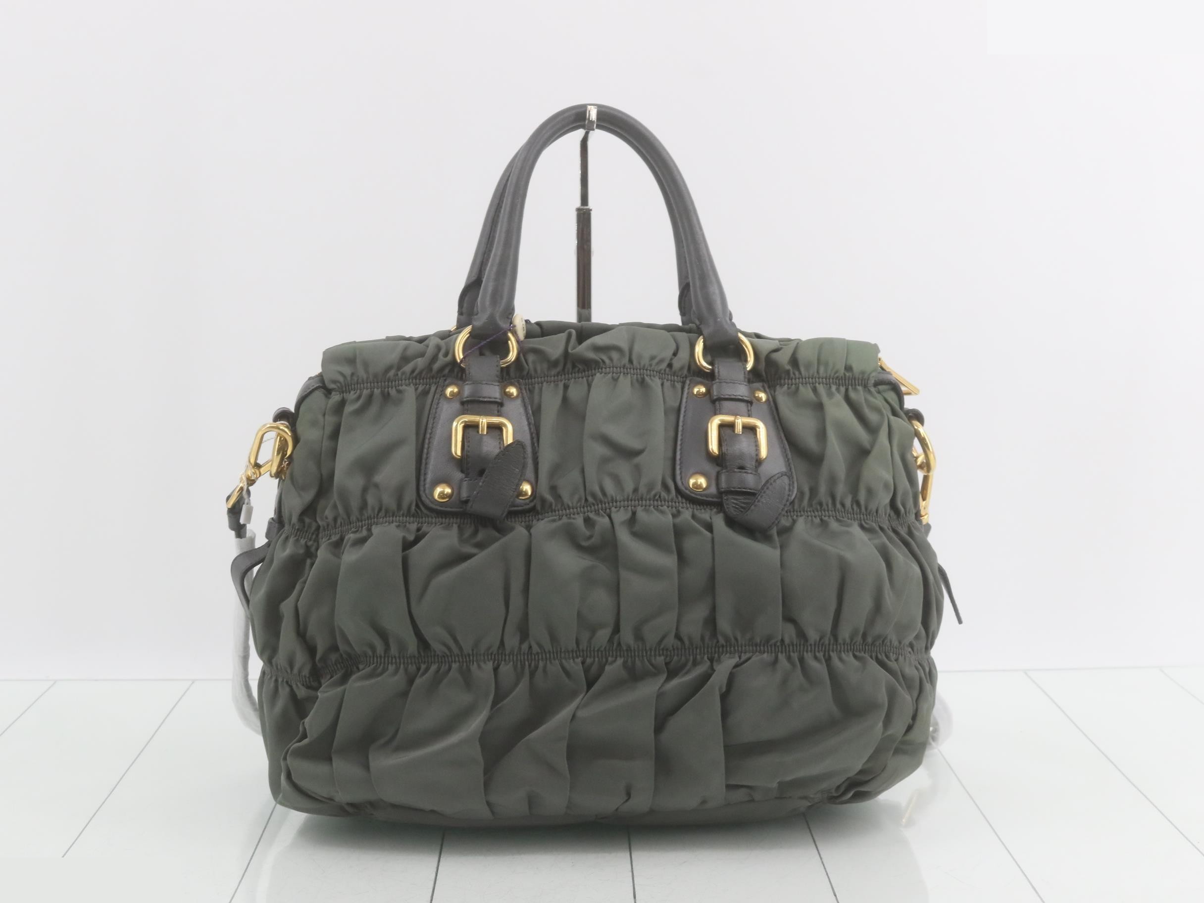 Nylon Gathered 2-Way Shoulder/Handbag — view 2