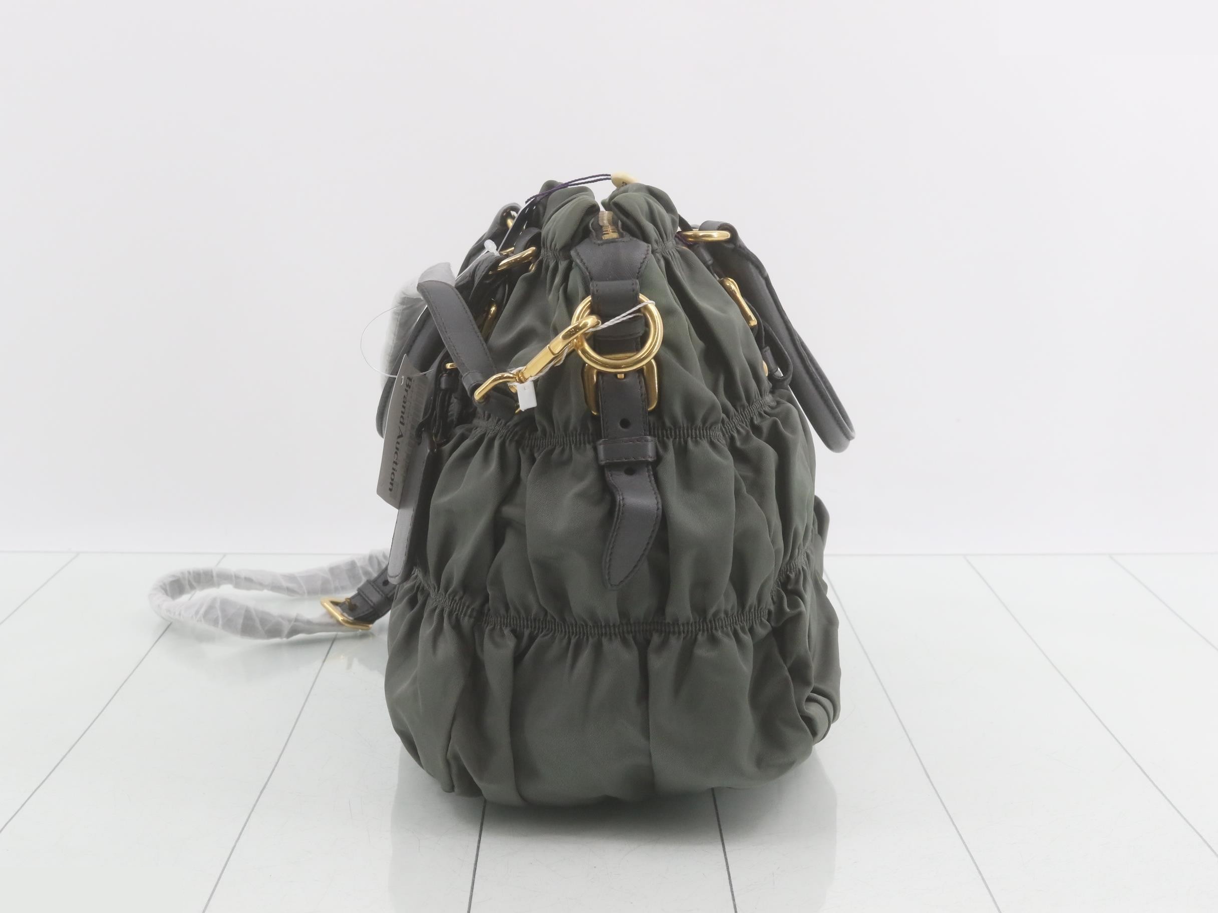 Nylon Gathered 2-Way Shoulder/Handbag — view 3