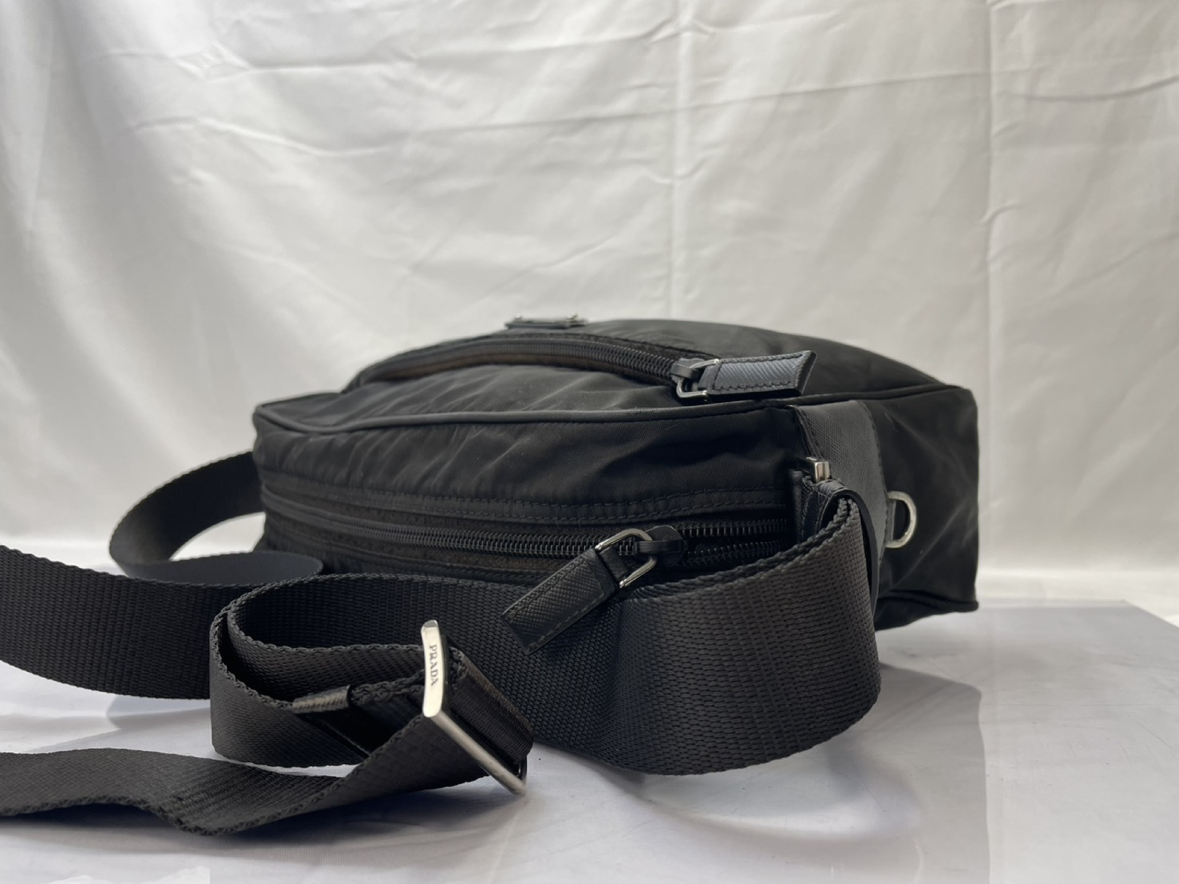Shoulder Bag, Prada Saffiano Leather Camera Bag, Black Shoulder Bag — view 8
