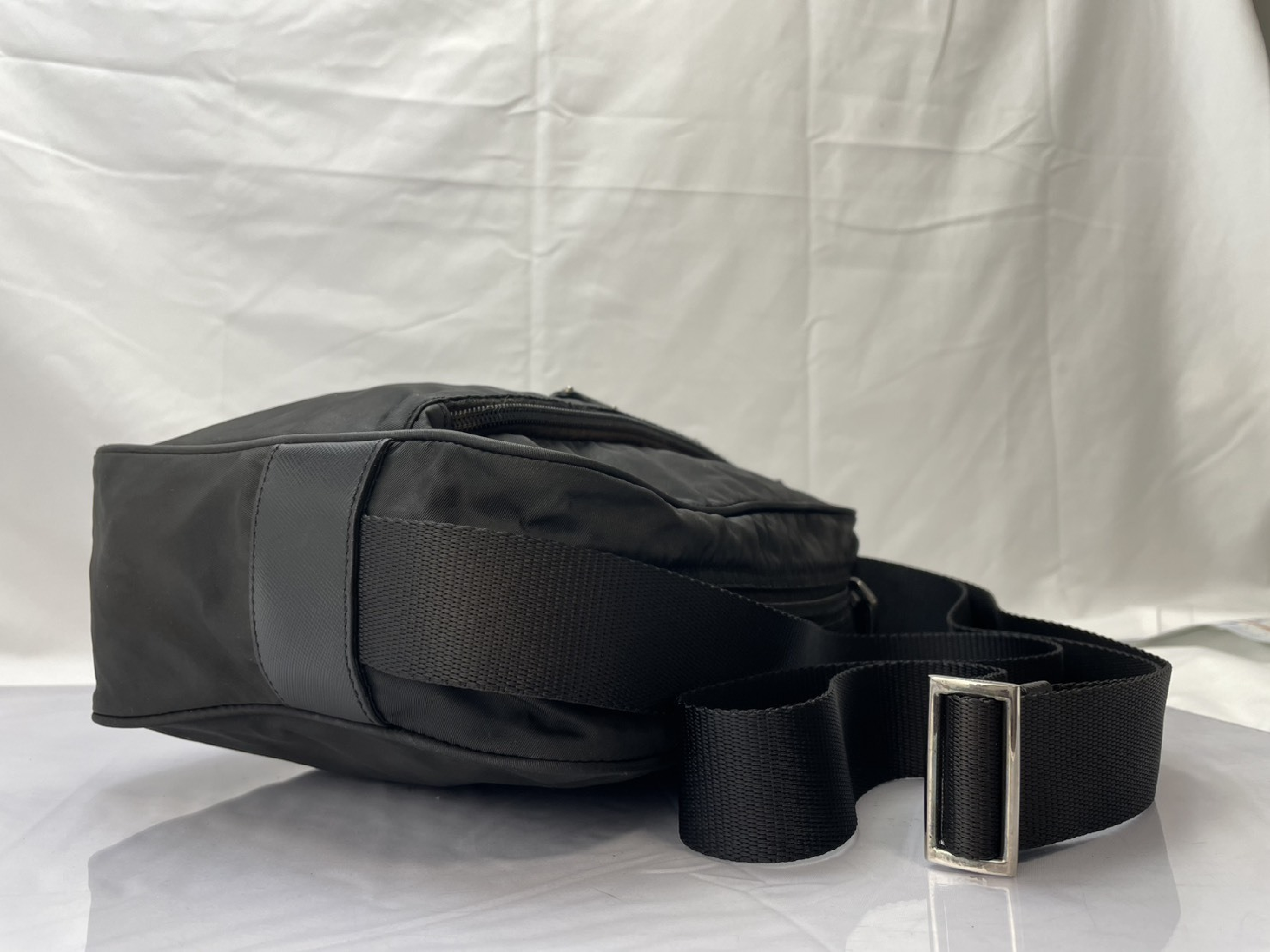 Shoulder Bag, Prada Saffiano Leather Camera Bag, Black Shoulder Bag — view 9