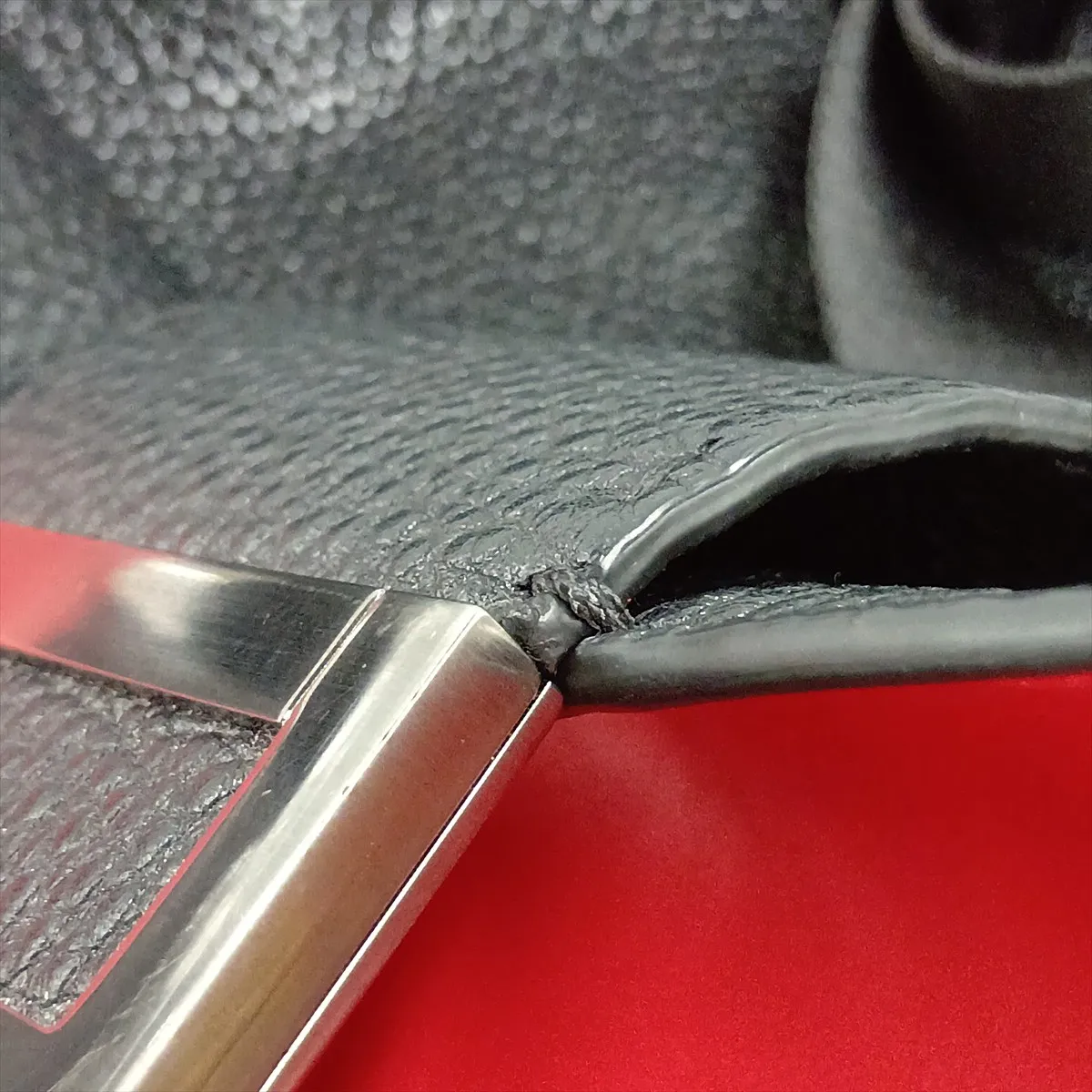 Selleria Baguette Leather 2-Way Shoulder Bag, Black 7VA474 — view 15