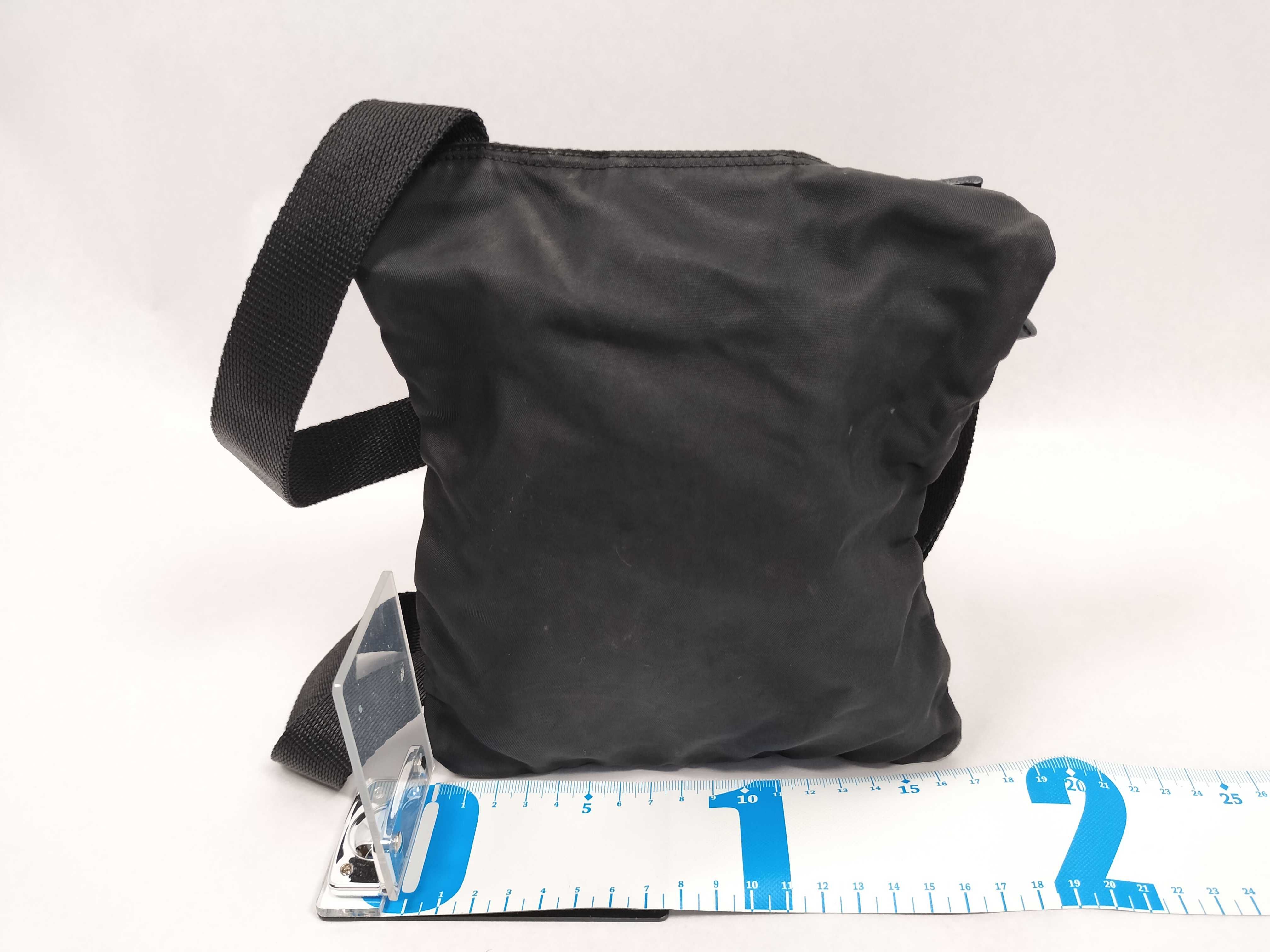Nylon Shoulder Bag, Black — view 2