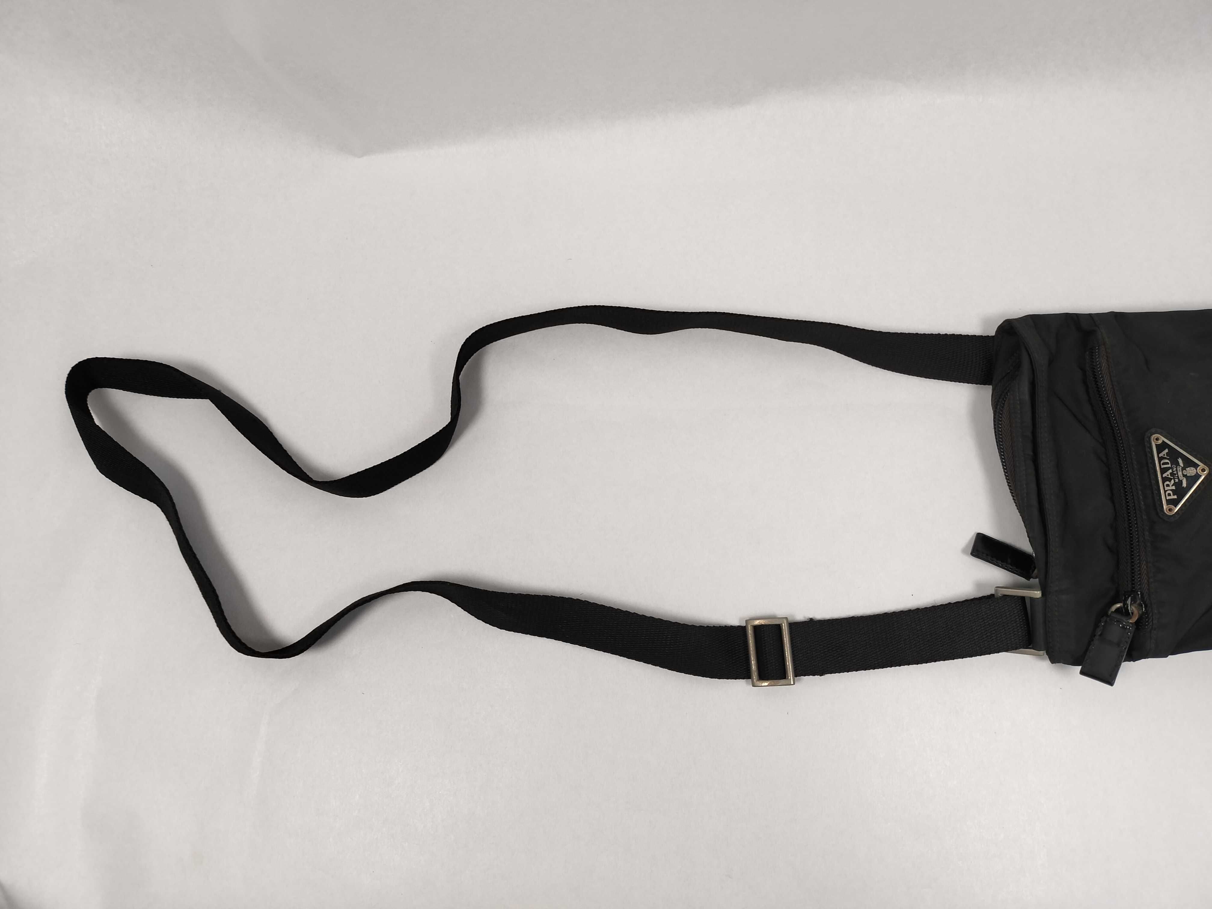 Nylon Shoulder Bag, Black — view 3