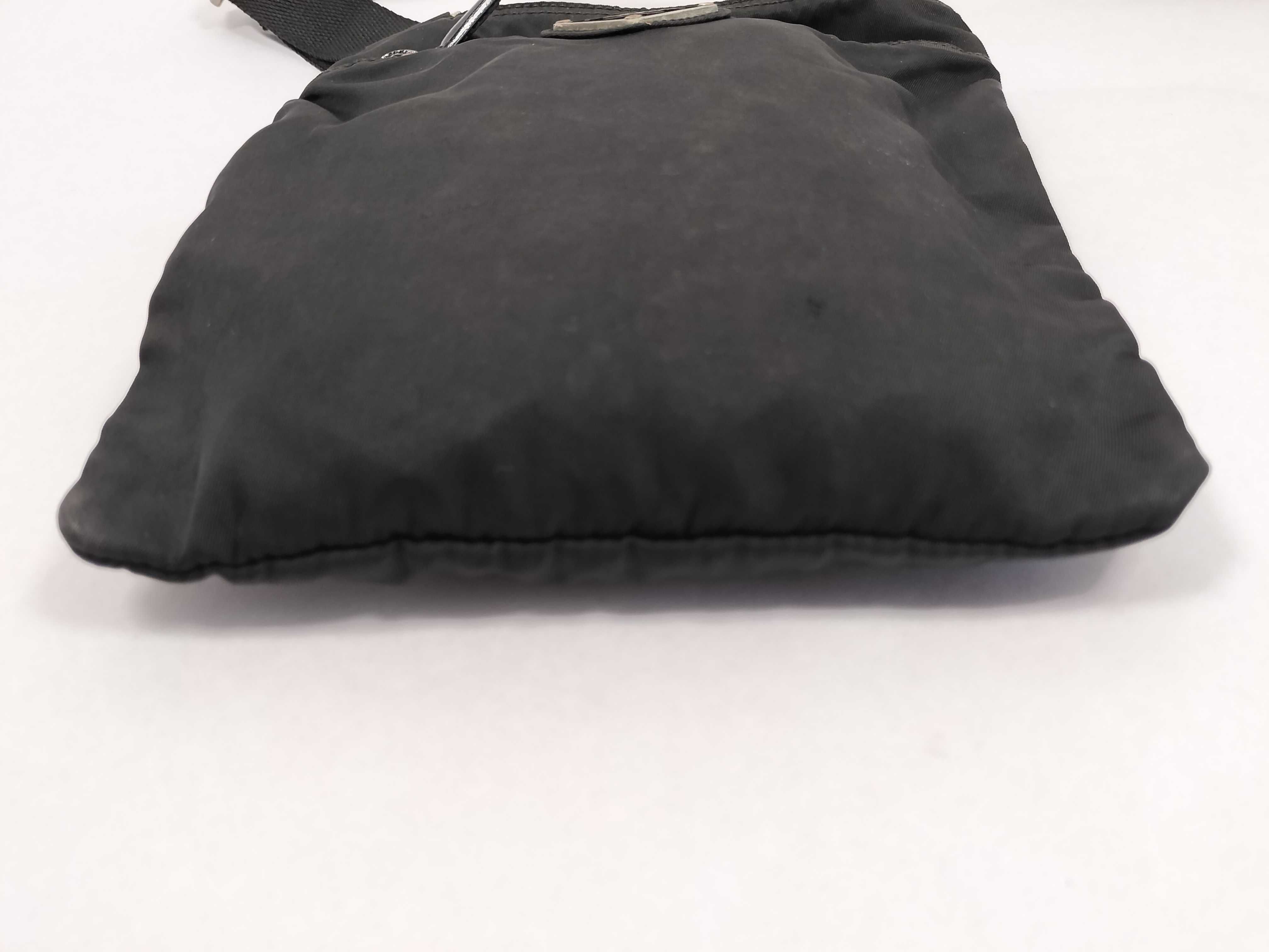 Nylon Shoulder Bag, Black — view 7