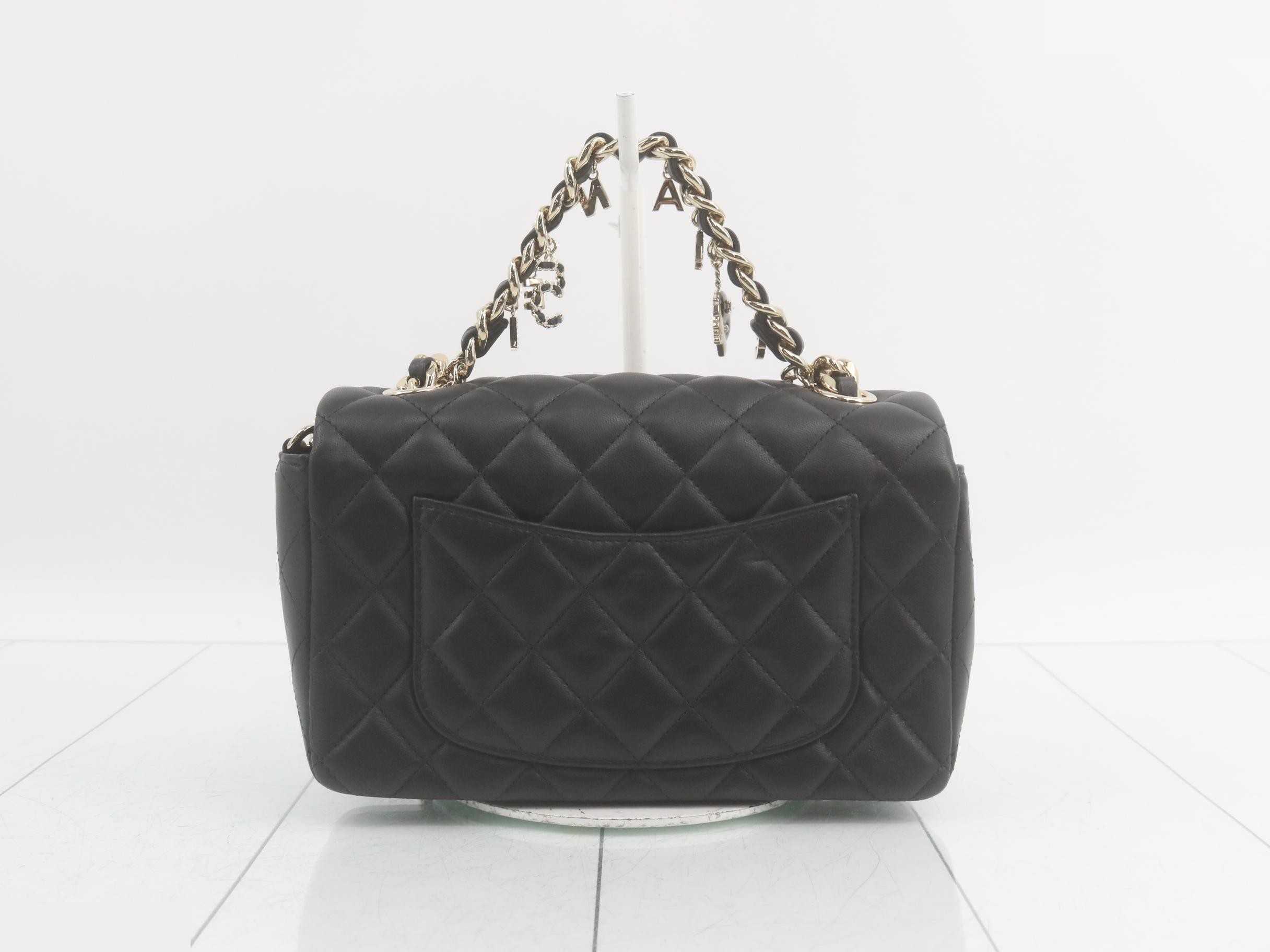 Matelassé Lambskin Chain Shoulder Bag — view 2