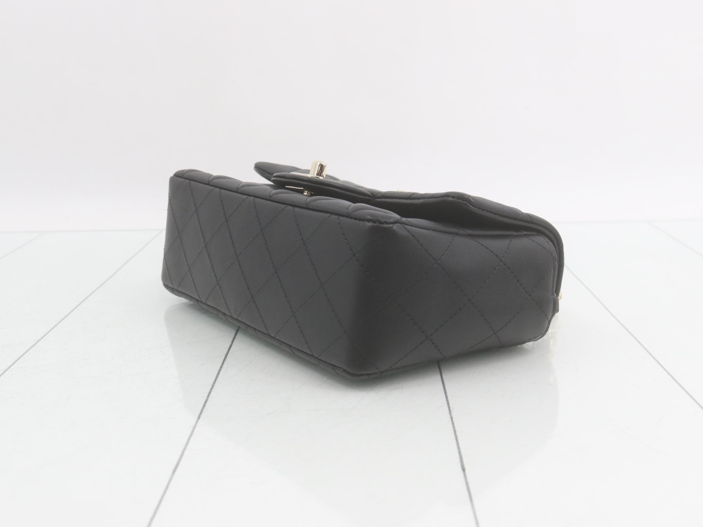 Matelassé Lambskin Chain Shoulder Bag — view 6
